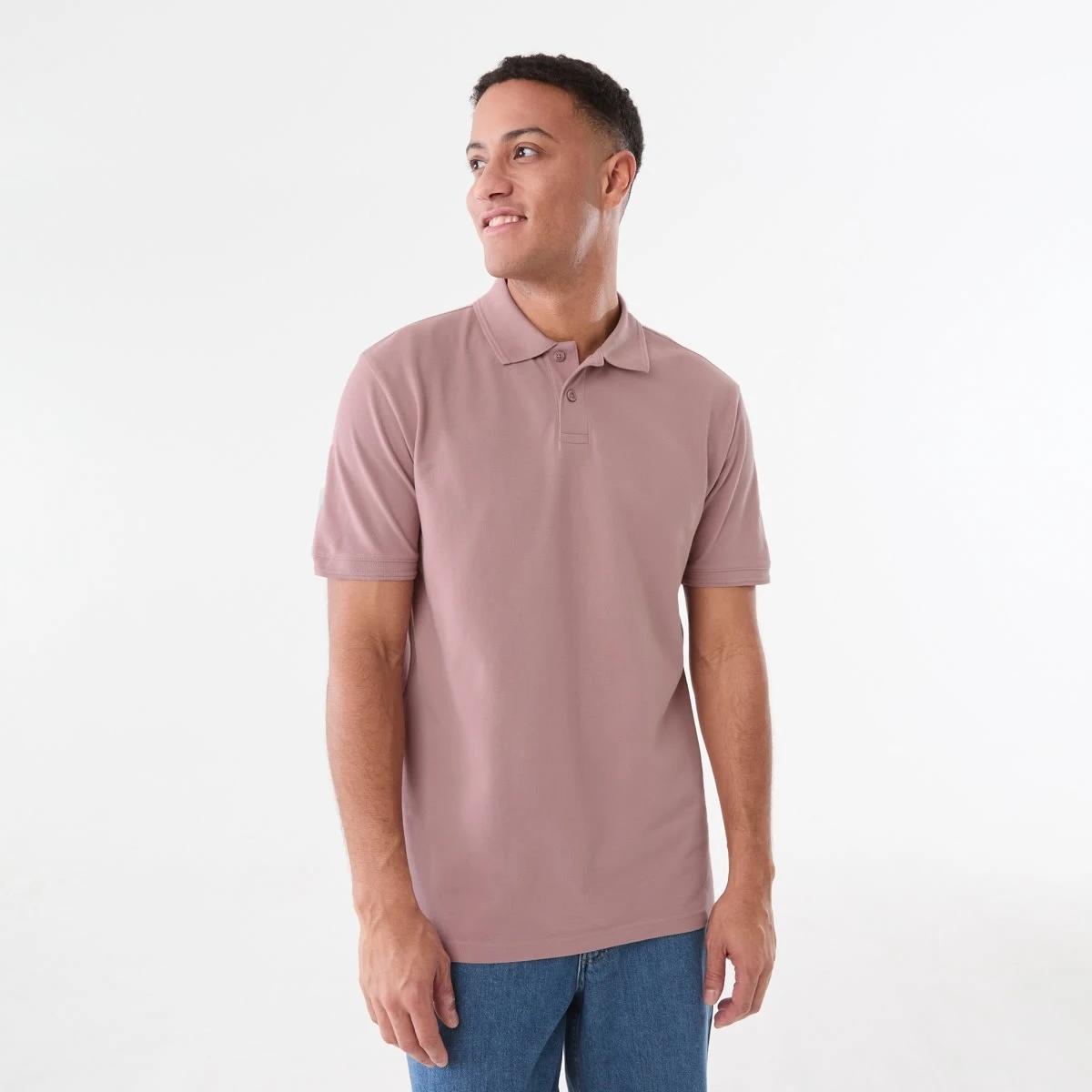 1 Pique Polo Shirt PINK MAUVE, 1 of 5