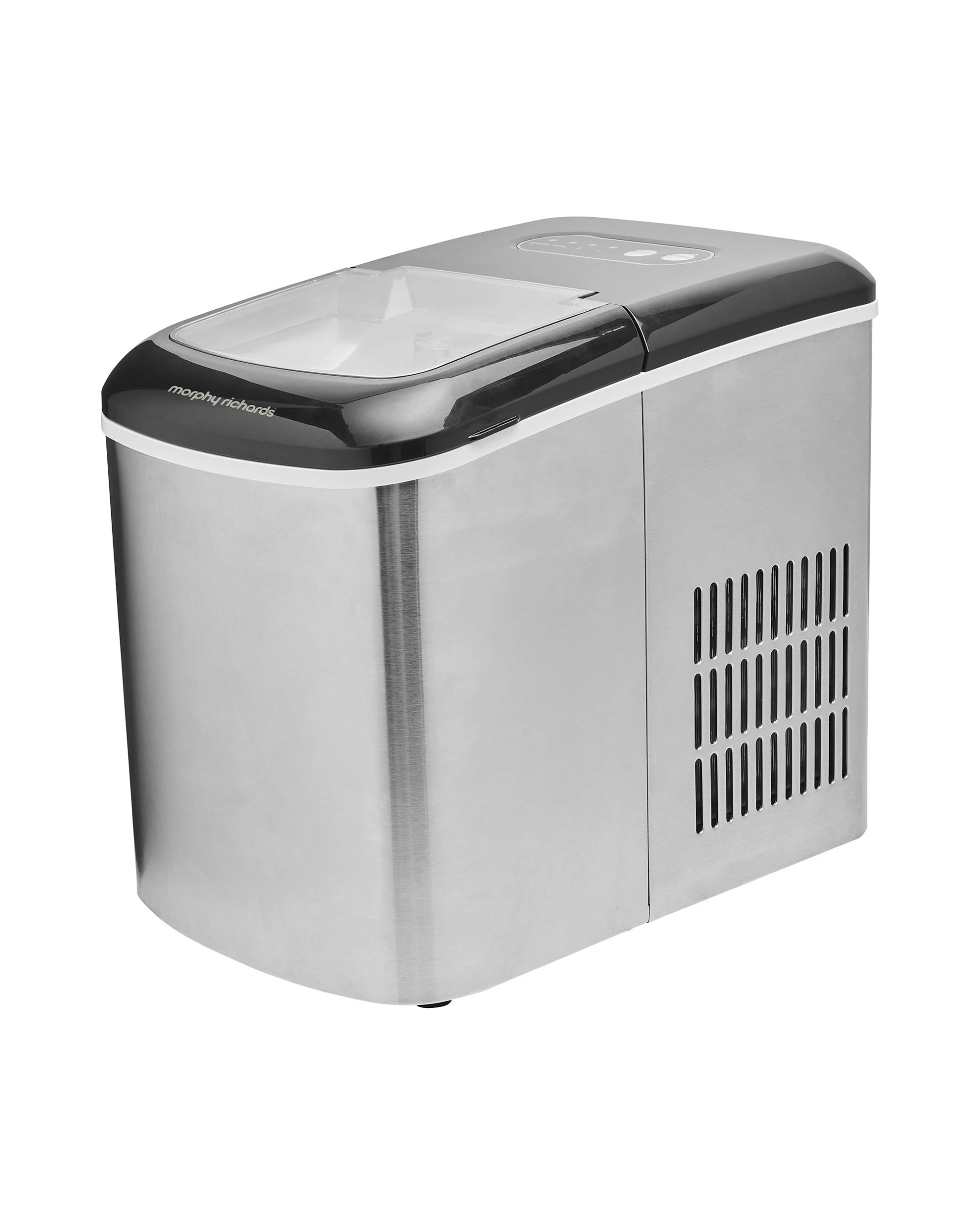 2 Morphy Richards Ice Maker Stainless Steel 15kg Small Large And Cube 2.1l Tank, 2 of 10