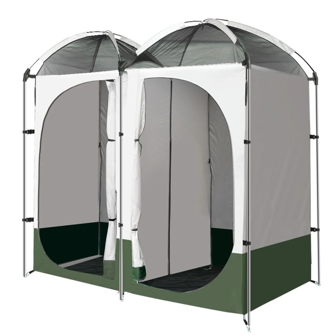 3 Weisshorn Double Camping Shower Toilet Tent Outdoor Portable Change Room - Multi, 3 of 7