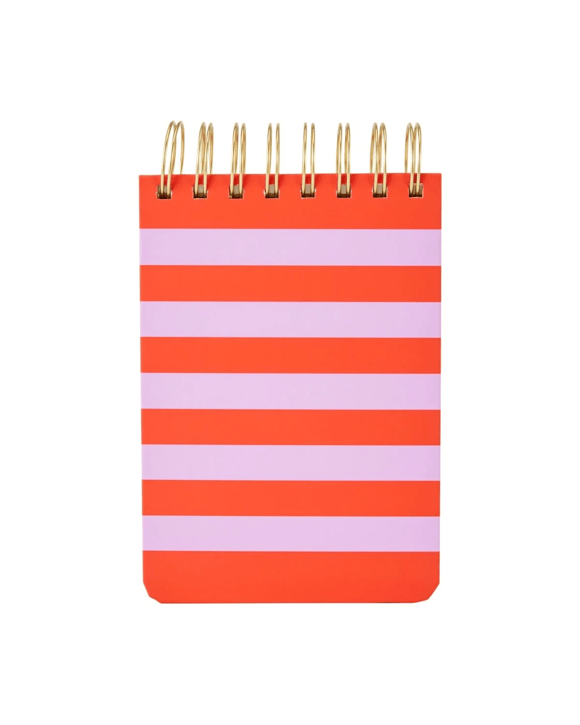 A6 Notepad Spiral Stripe 80gsm 380 Pages