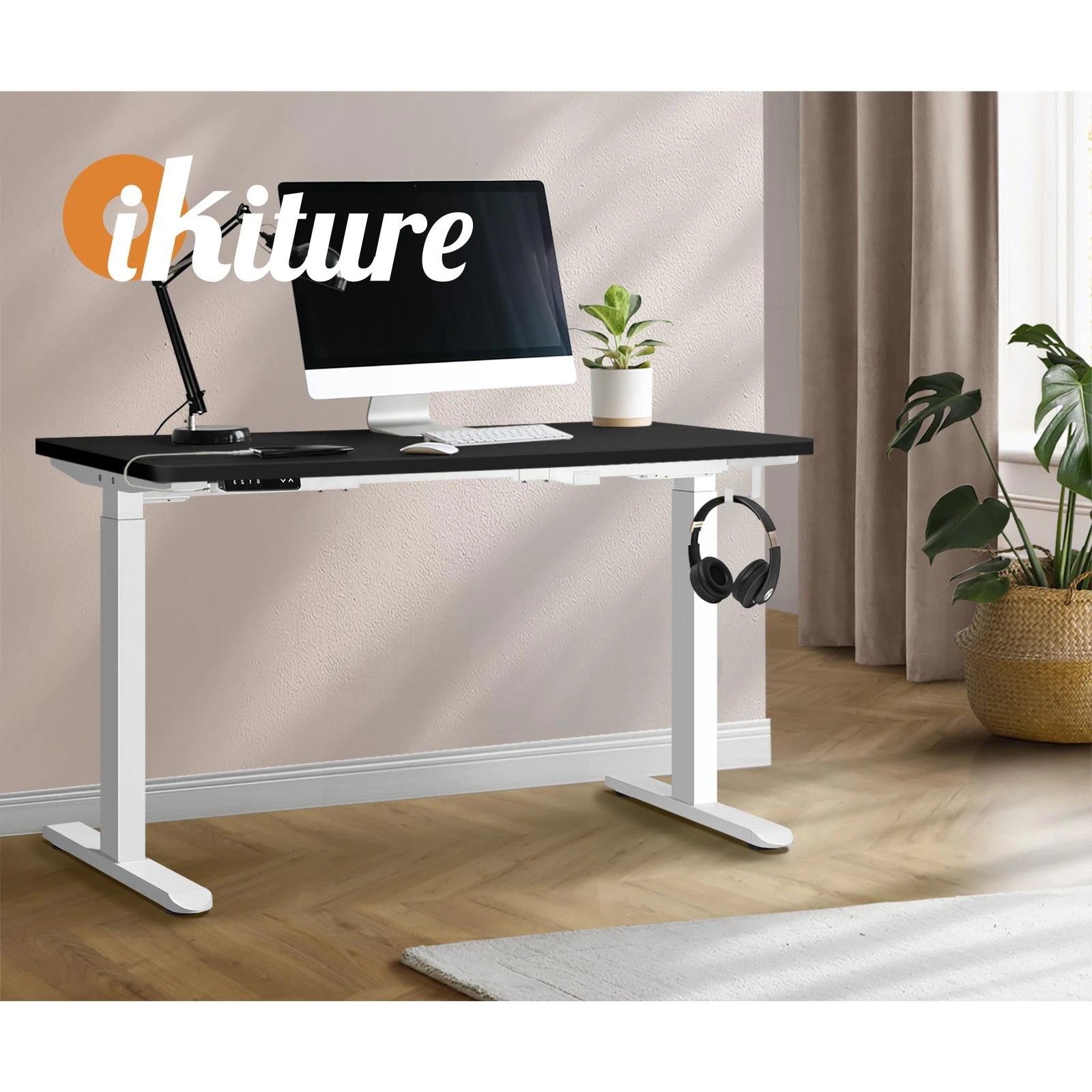 3 Oikiture 120cm Electric Standing Desk Dual Motor
 - Multi, 3 of 4