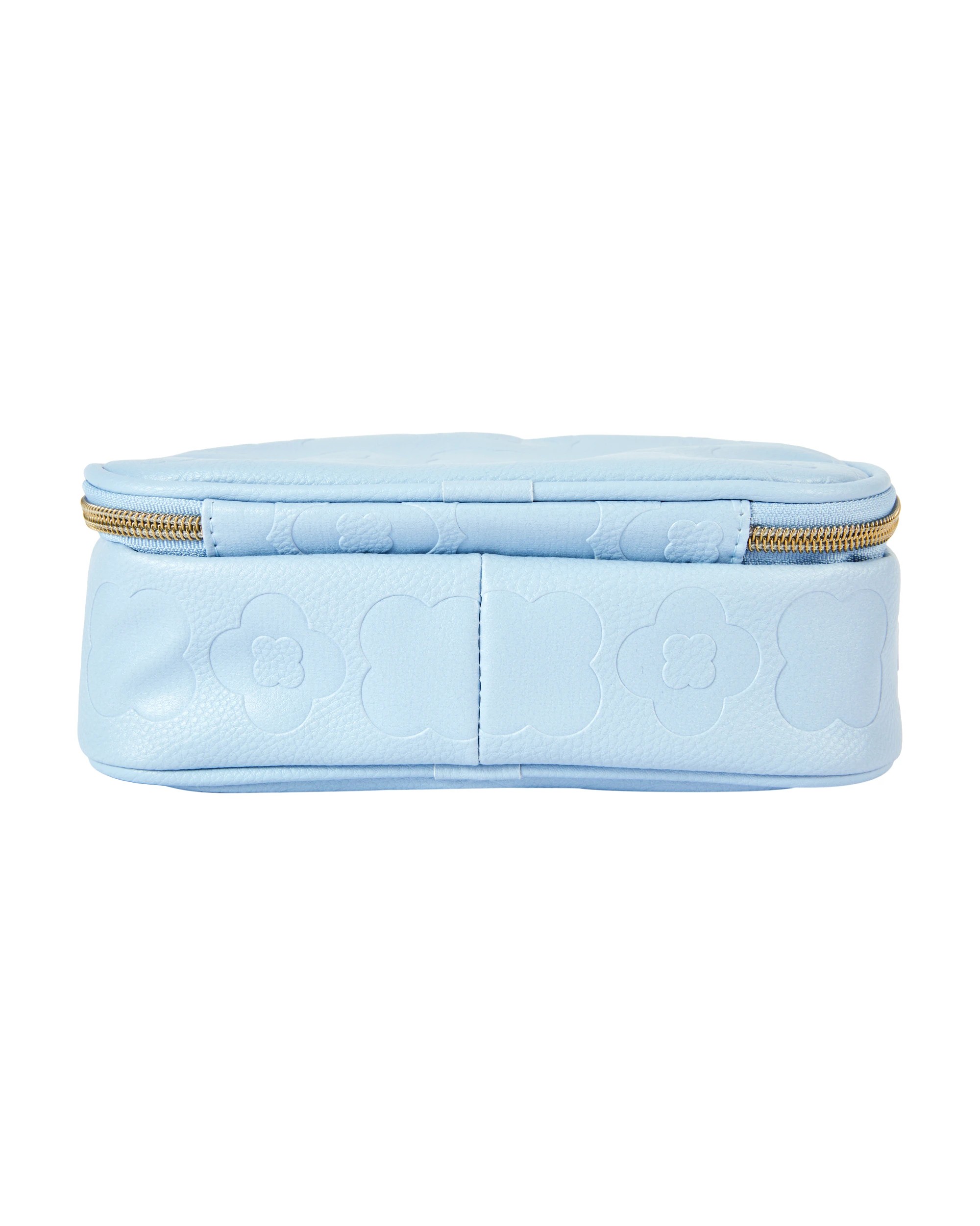 5 Pencil Case Zip Top - Blue Flower, 5 of 6