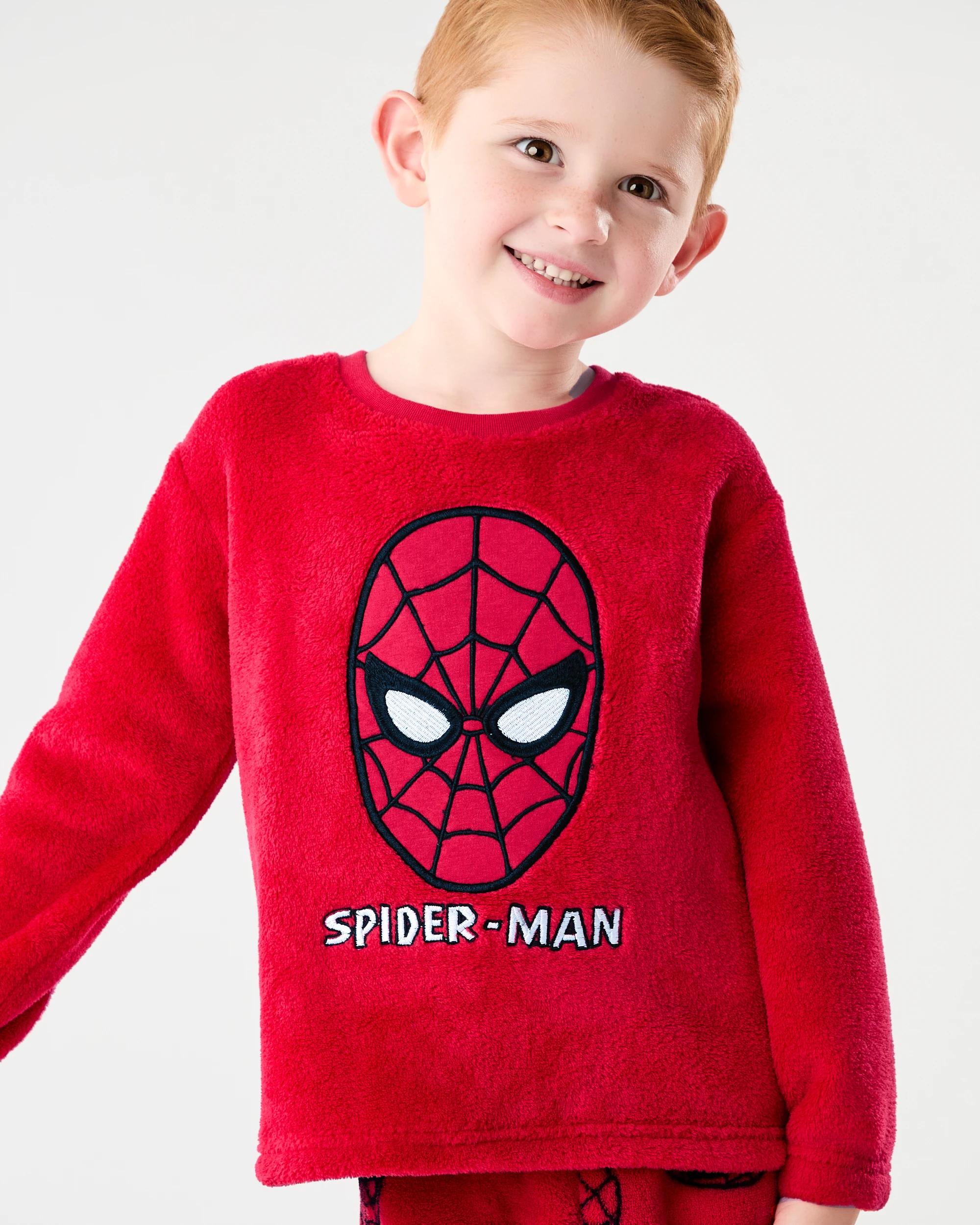 4 Spider-Man License Fluffy Pyjama Set Spiderman, 4 of 9