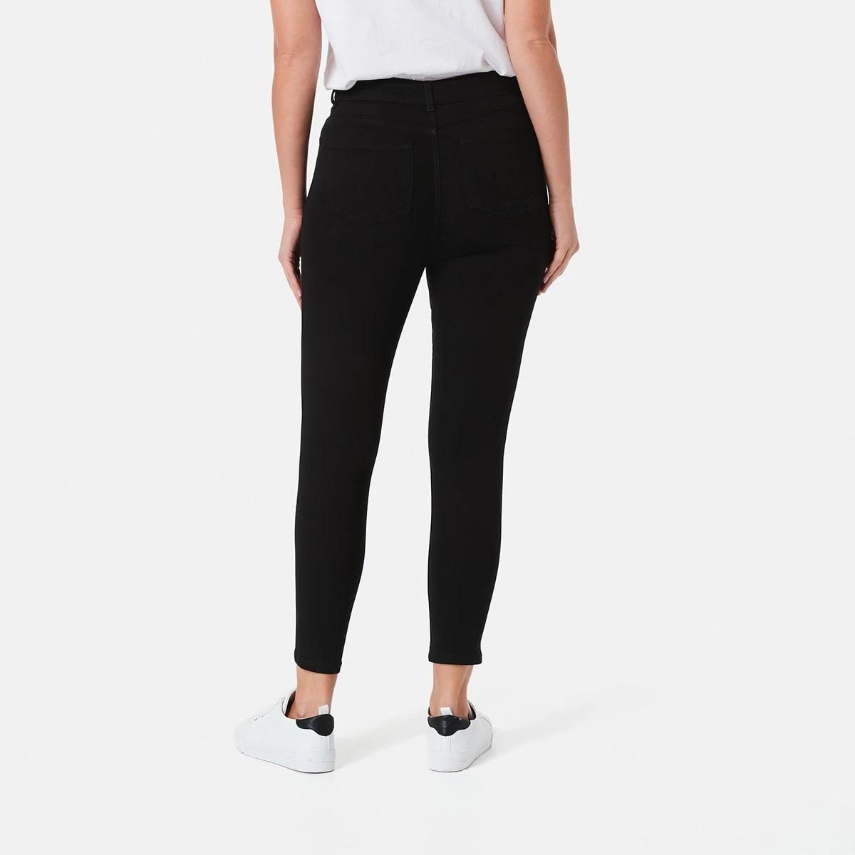3 Soft Touch High Rise Jeans Black Wash, 3 of 4