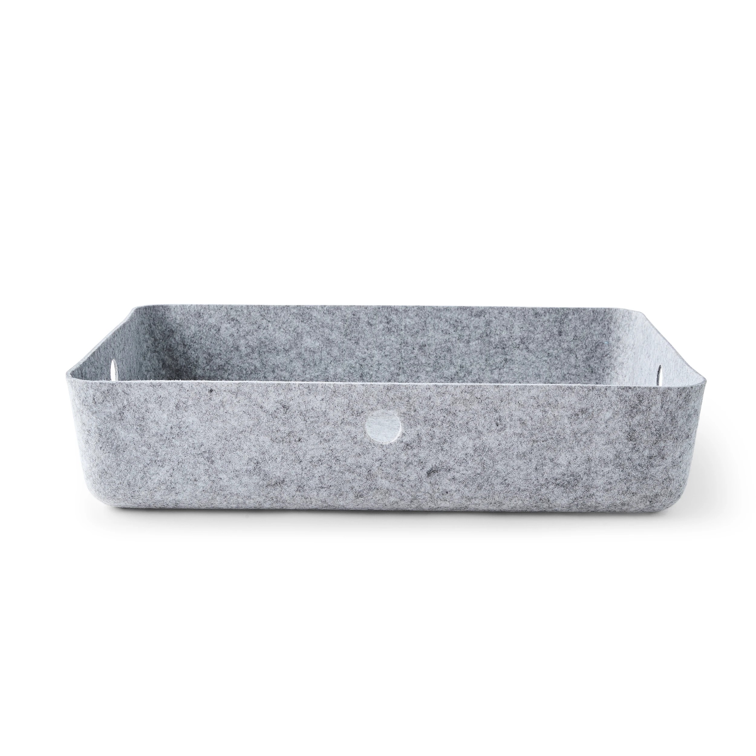 6 Felt Underbed Basket with Lid - Grey, 6 of 10