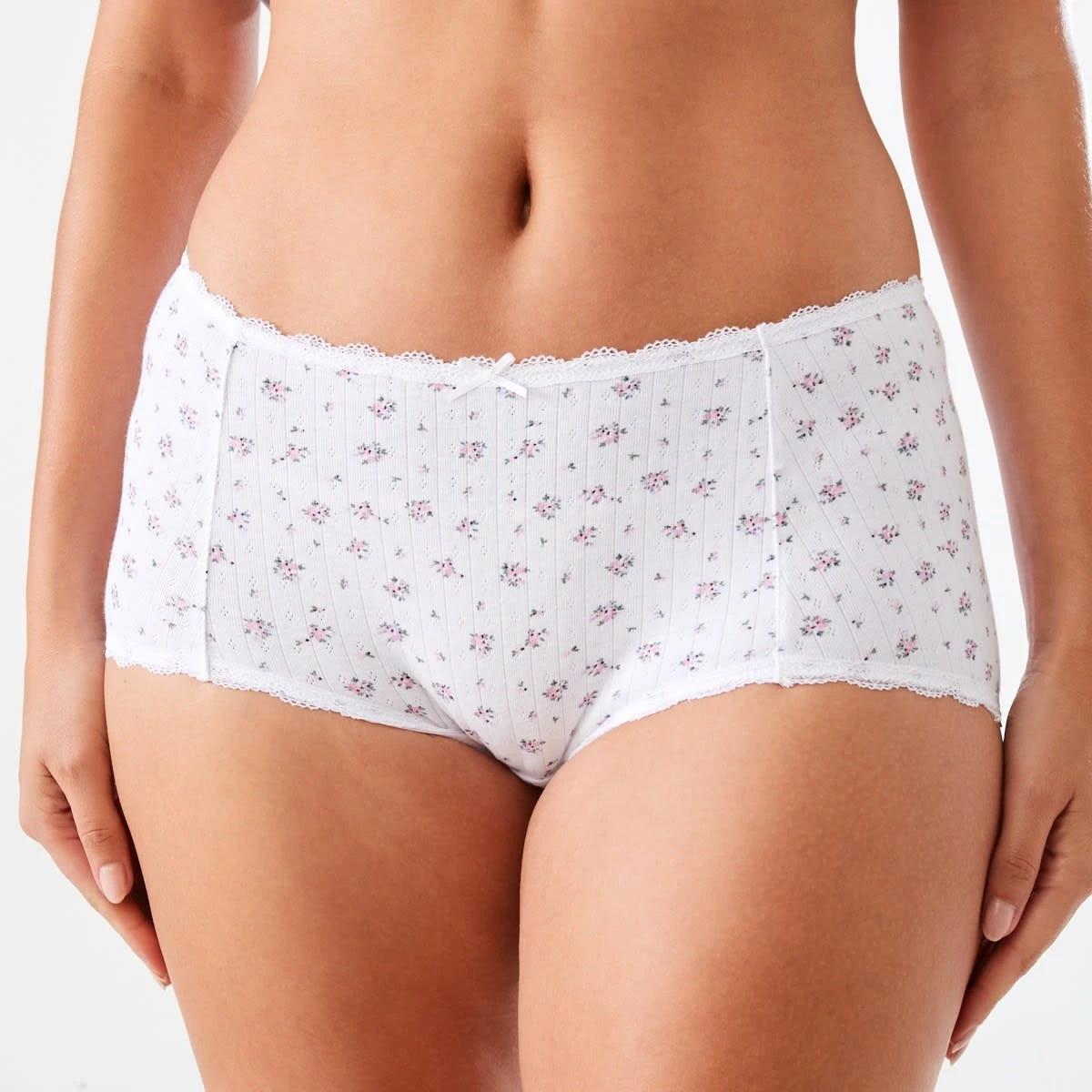 3 3 Pack Pointelle Boyleg Briefs Dtsy B Pk, 3 of 10