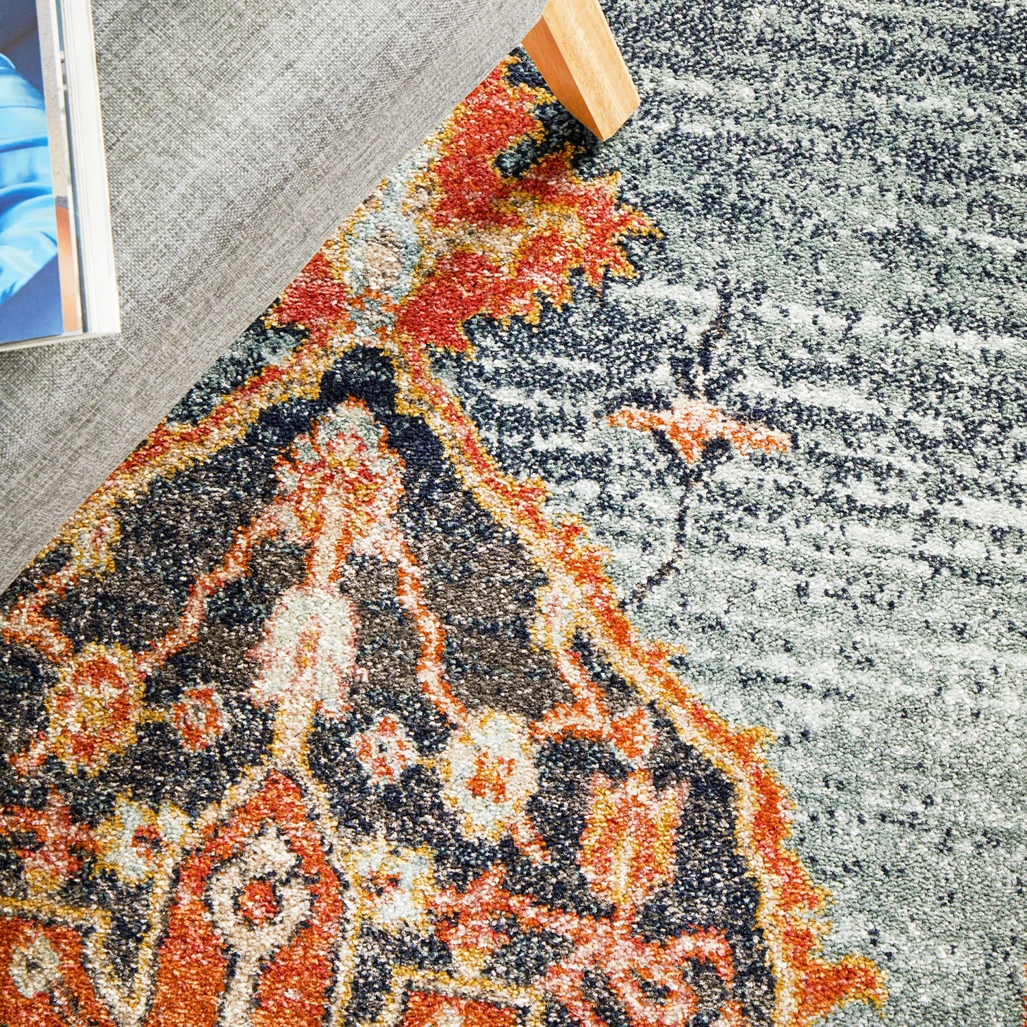 8 Common Ground Rugs Eterna 862 500x80cm - Extra Large Runner Power Loomed Pet Friendly Rug - Brown, 8 of 9