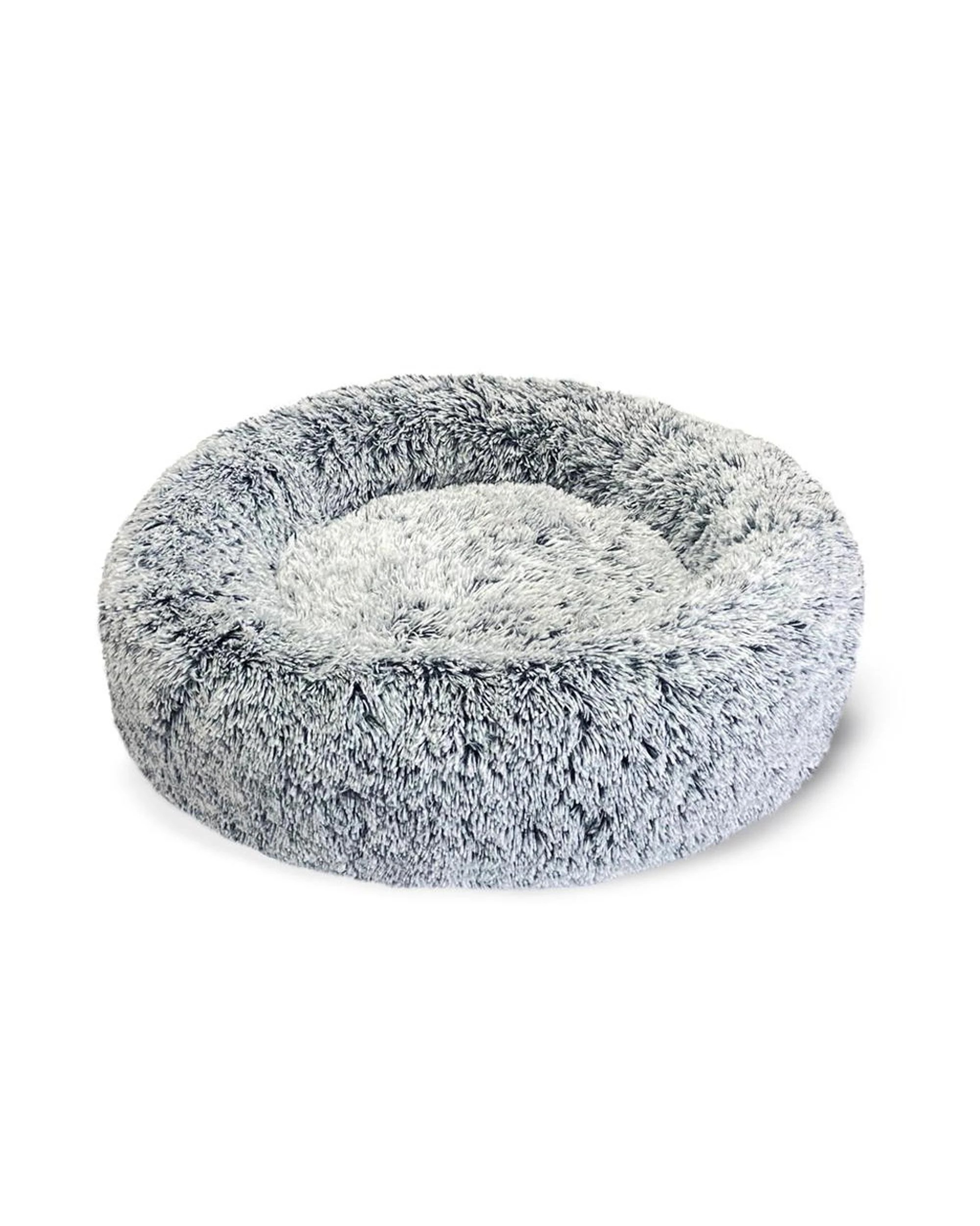 1 Superior Pet Curl Up Cloud Calming Pet Dog Bed Dove Grey Medium, 1 of 6