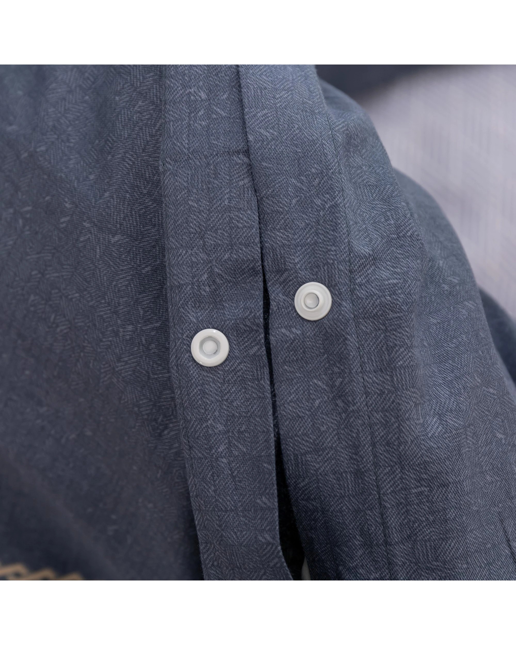 5 Dreamaker Portofino Stripe 100% Cotton Quilt Cover Set - Double Bed - Blue, 5 of 5