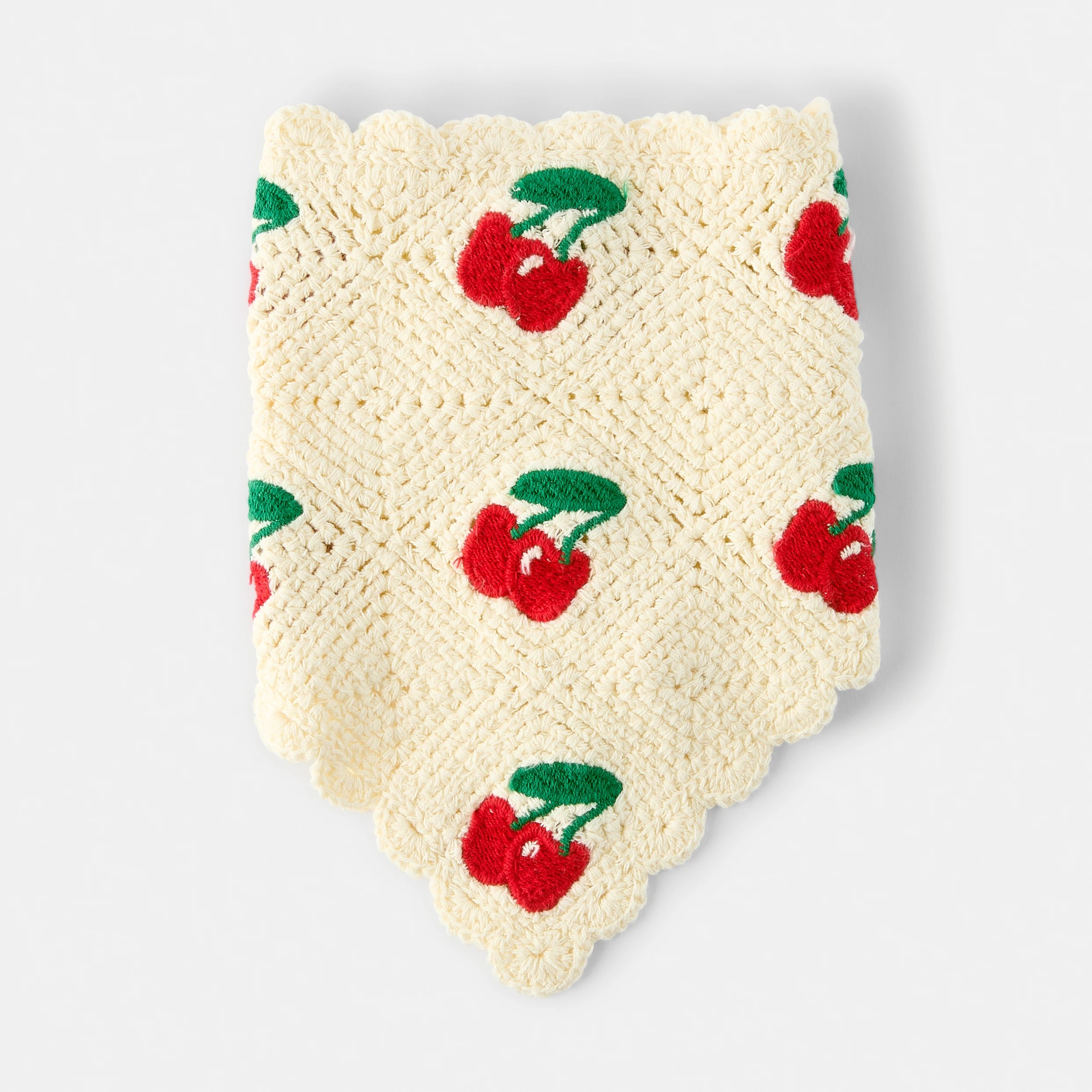 1 Crochet Hair Scarf - Cherry, 1 of 5