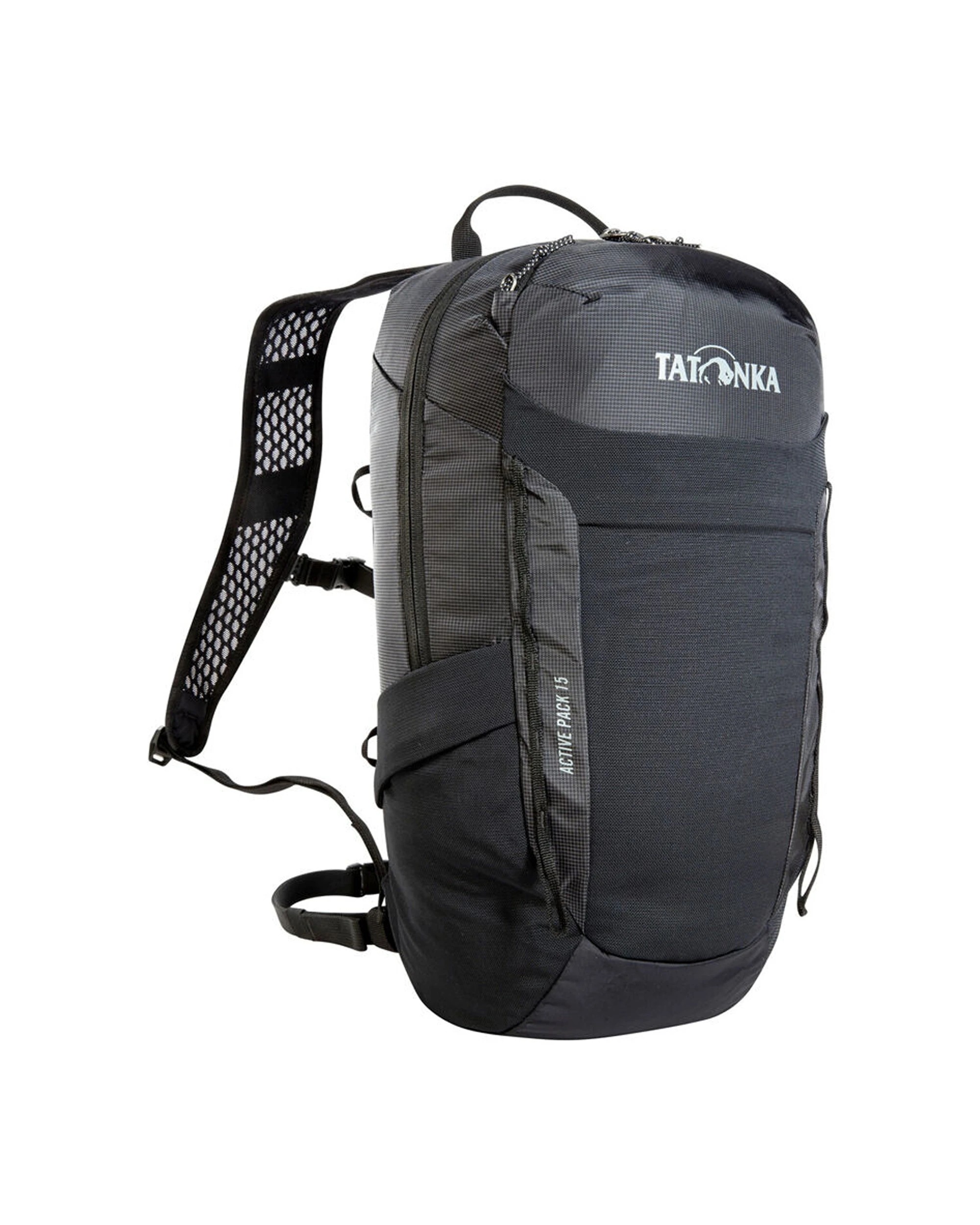 1 Tatonka Active Pack 15 Outdoor Travel Daypack 15L Lightweight Breathable - Black, 1 of 4