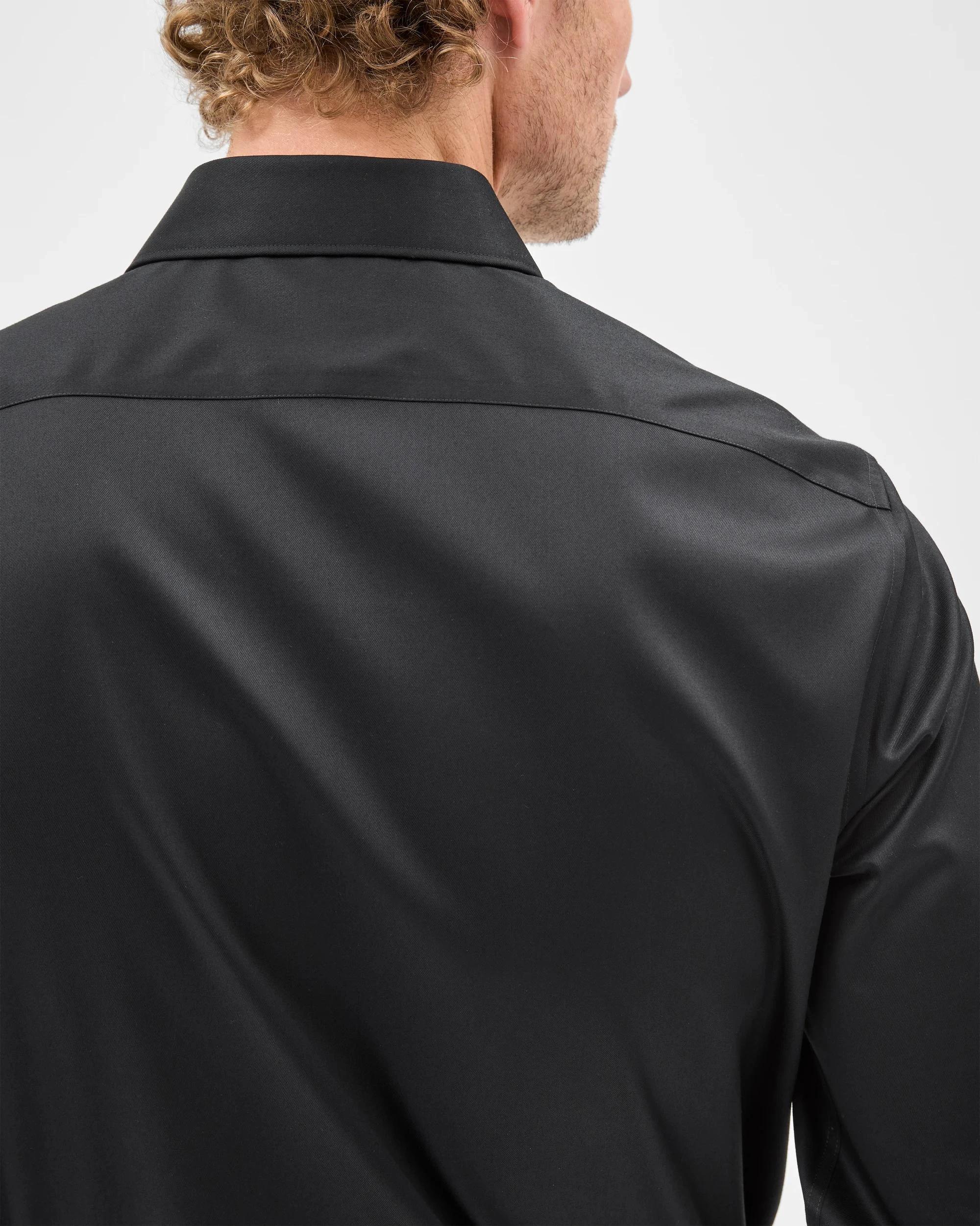 6 Preview Non Iron Long Sleeve Business Shirt BLACK, 6 of 7