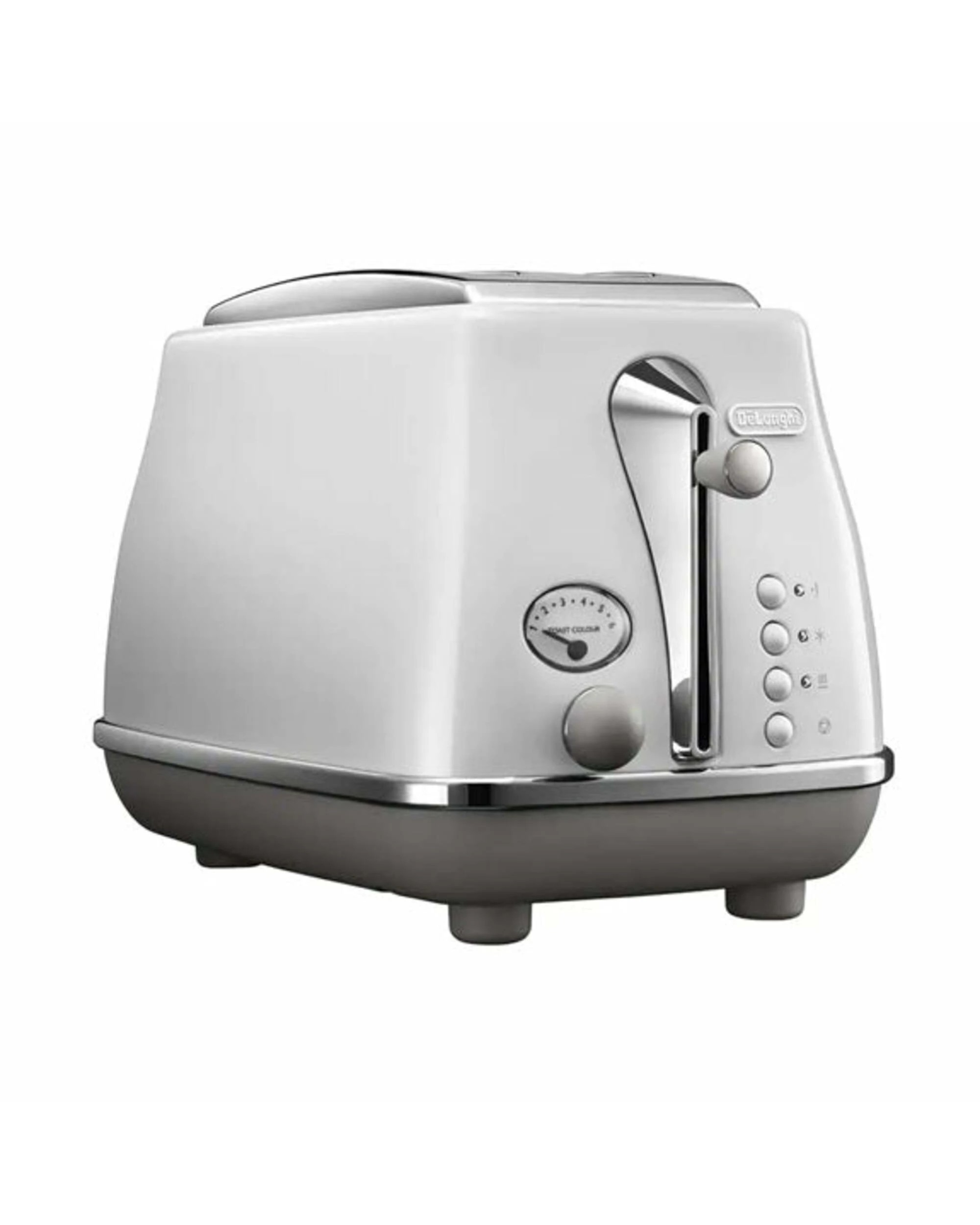 2 DeLonghi Icona Capitals 2 Slice Toaster - Sydney White - WHITE, 2 of 4