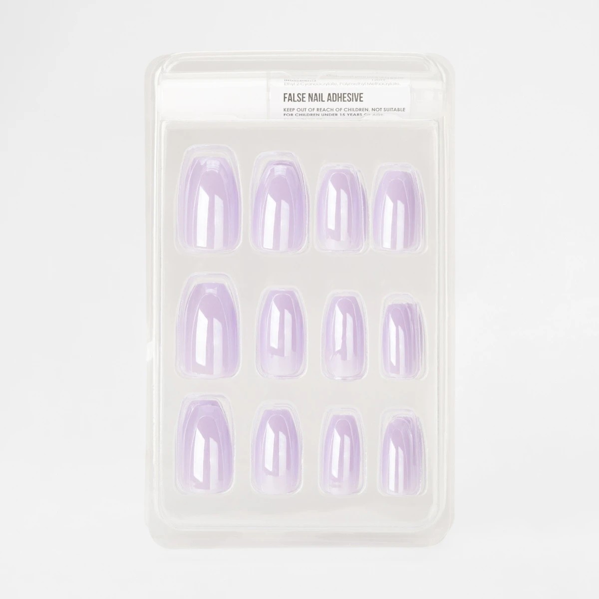 3 OXX Cosmetics 24 Pack False Nails with Adhesive - Coffin Shape, Glazed Effect, 3 of 5