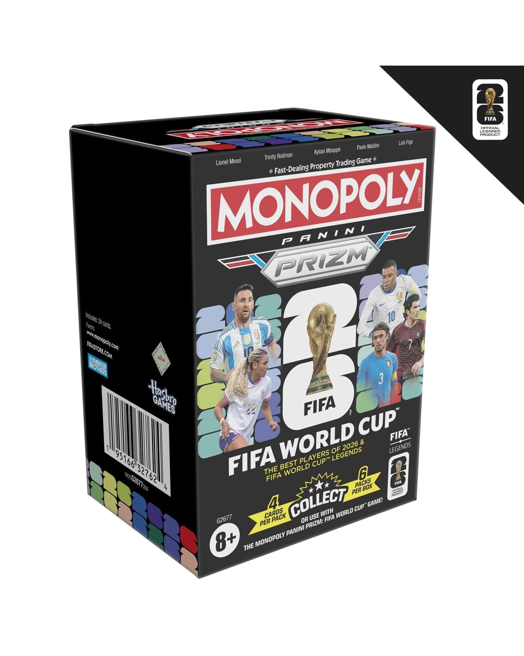 1 Monopoly Panini Prizm: FIFA World Cup Trading Cards Booster Blaster Box, 1 of 10