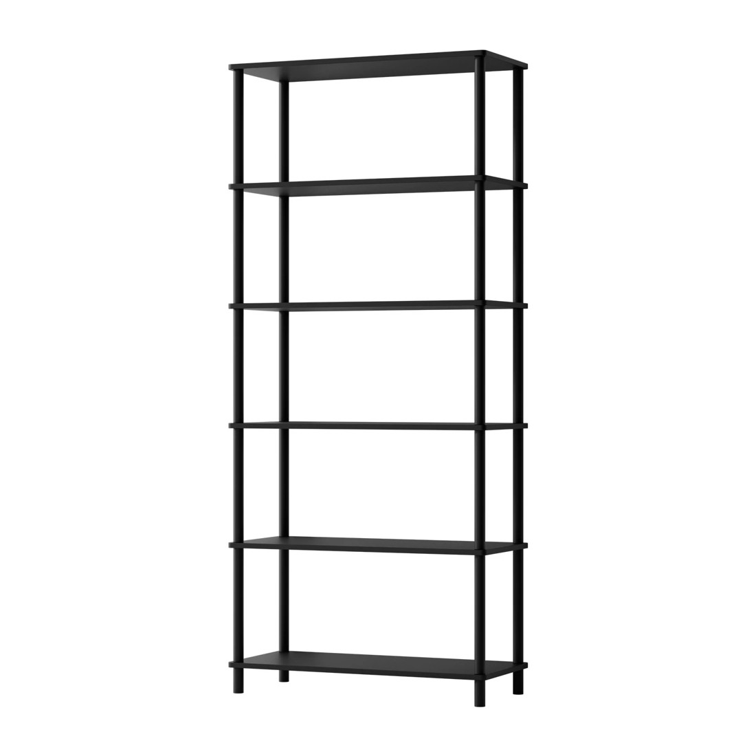1 Oikiture Bookshelf 5 Tier Display Shelf Storage Shelves Stand Rack
 - black, 1 of 10