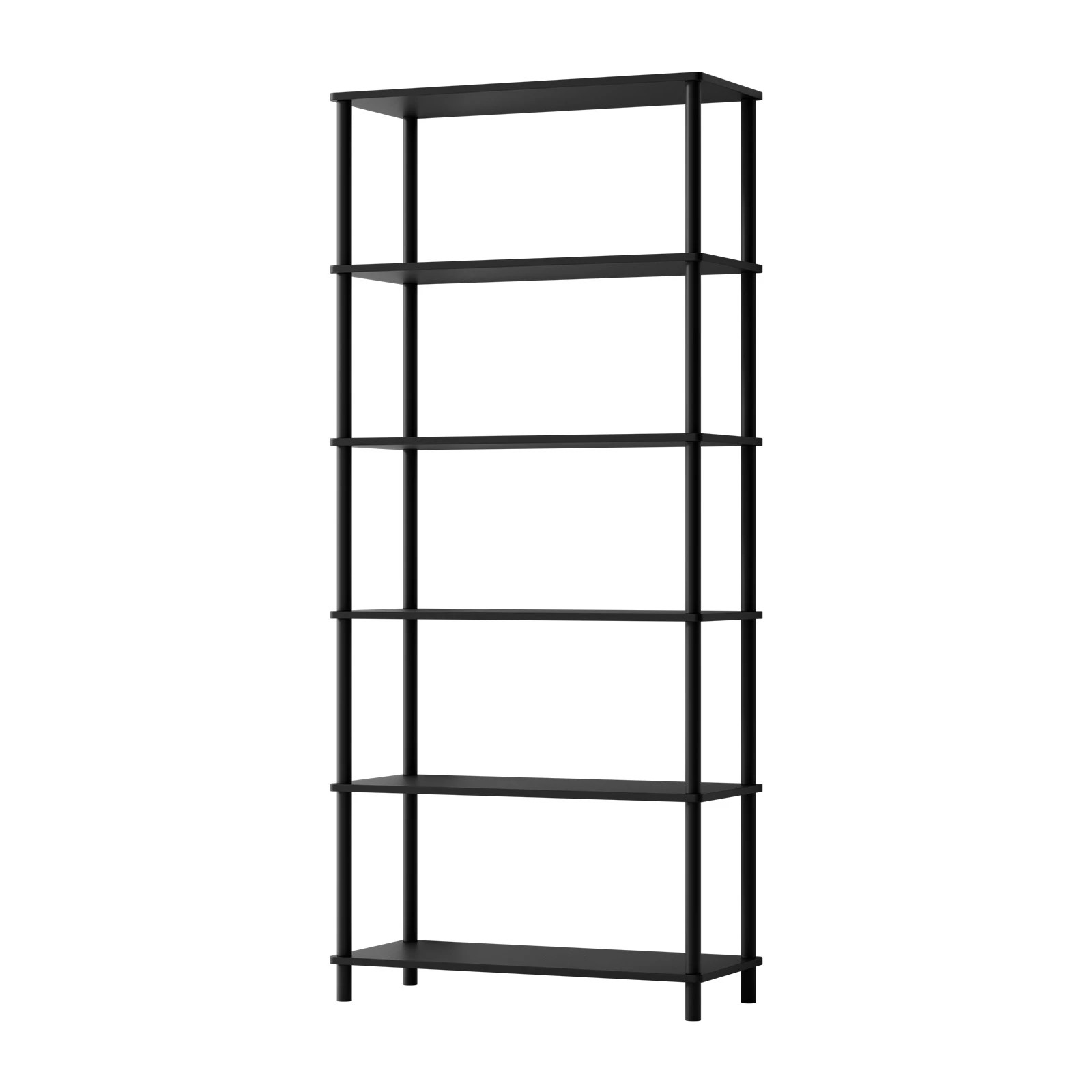 1 Oikiture Bookshelf 5 Tier Display Shelf Storage Shelves Stand Rack
 - black, 1 of 10