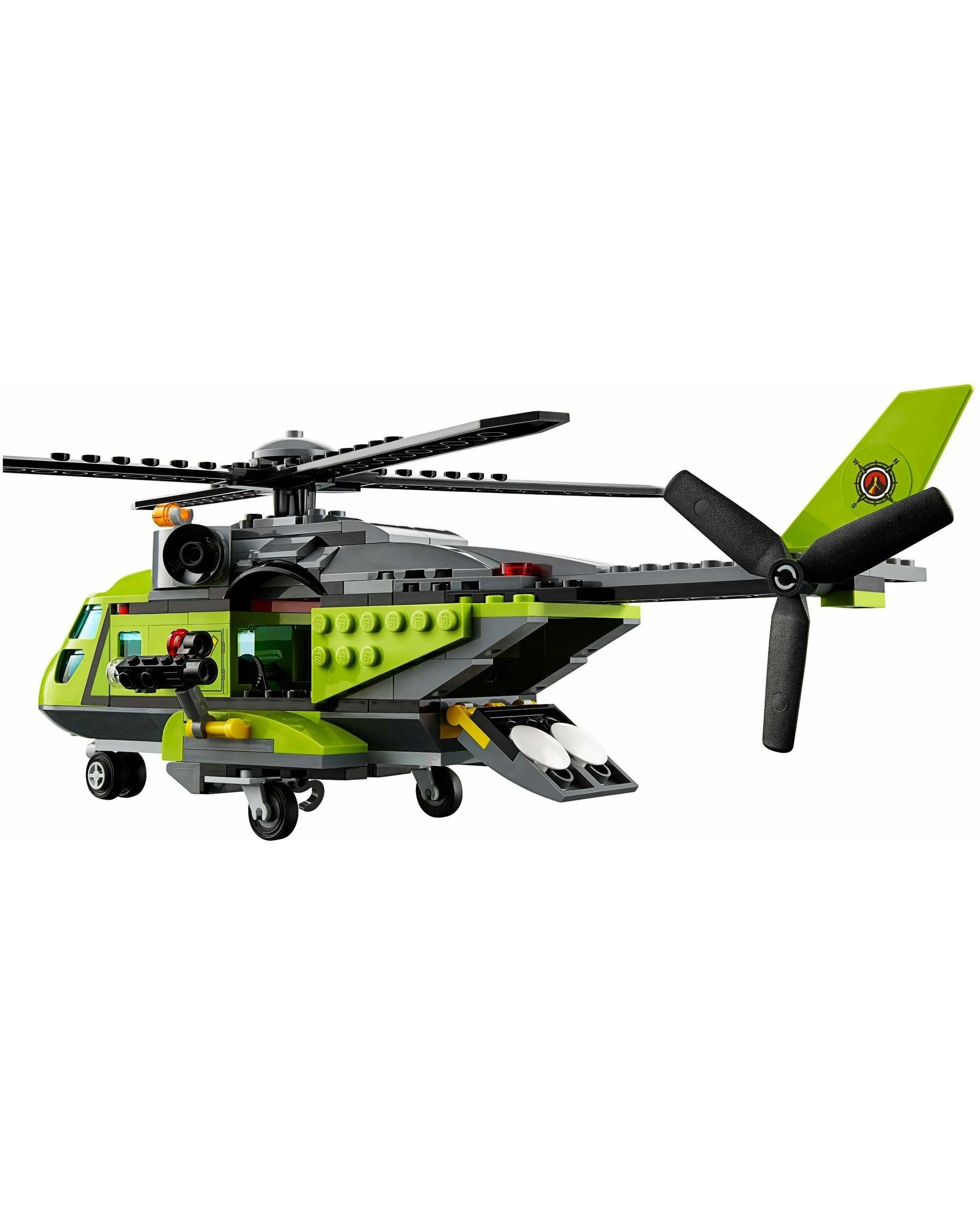 3 LEGO 60123 Volcano Supply Helicopter with Excavator, 3 of 5