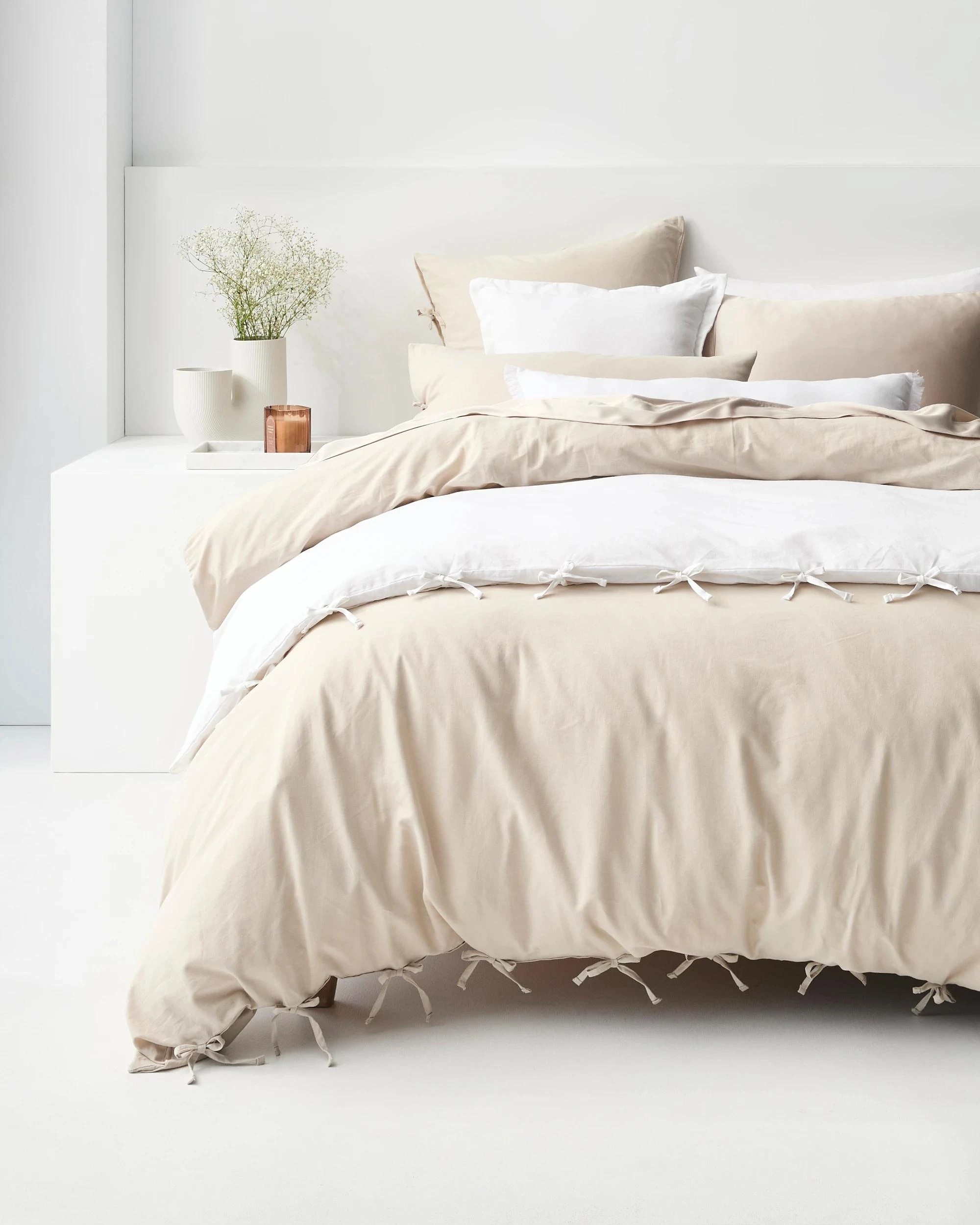 1 Target Laynie Linen/Cotton Quilt Cover Set - Queen Bed - Natural, 1 of 5