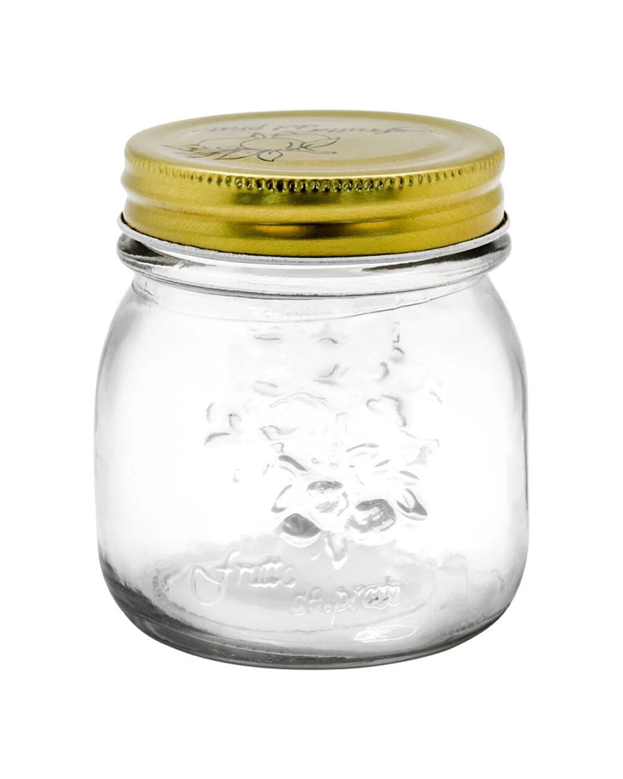 2 12pk Lemon & Lime 300ml Roma Glass Jars Preserve Jar Container W/ Gold Lids
 - Gold, 2 of 3