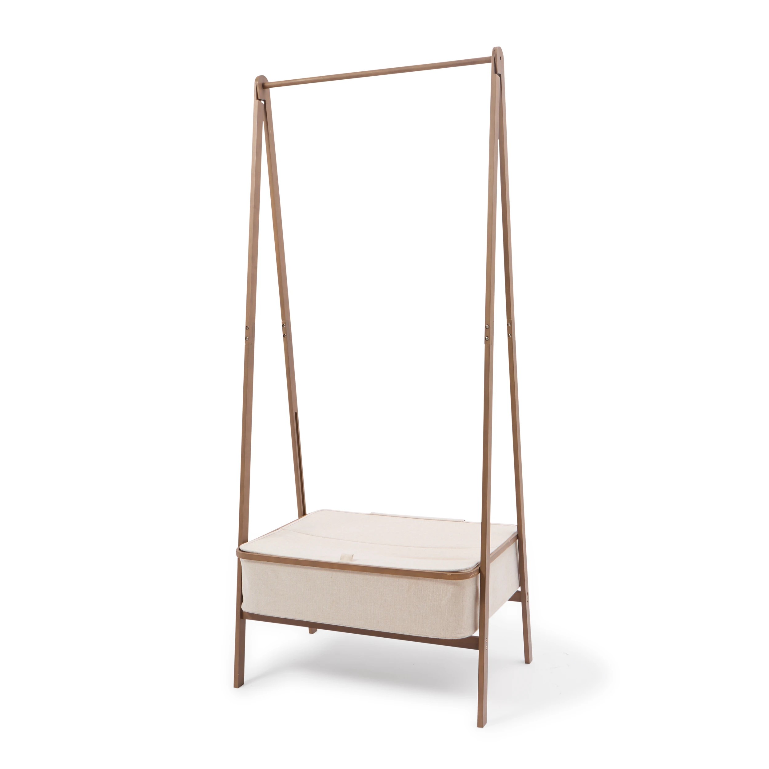 3 Walnut Look Garment Rack, 3 of 8
