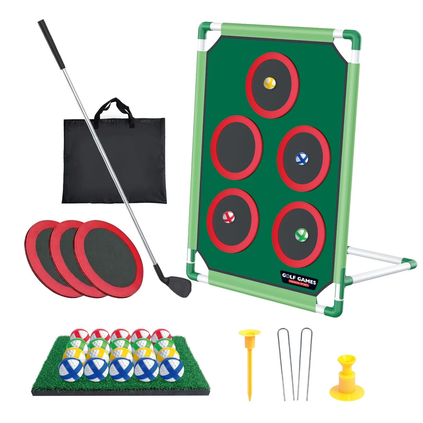 4 Ausway 101x69cm Portable Golf Chipping Game Set, 4 of 6