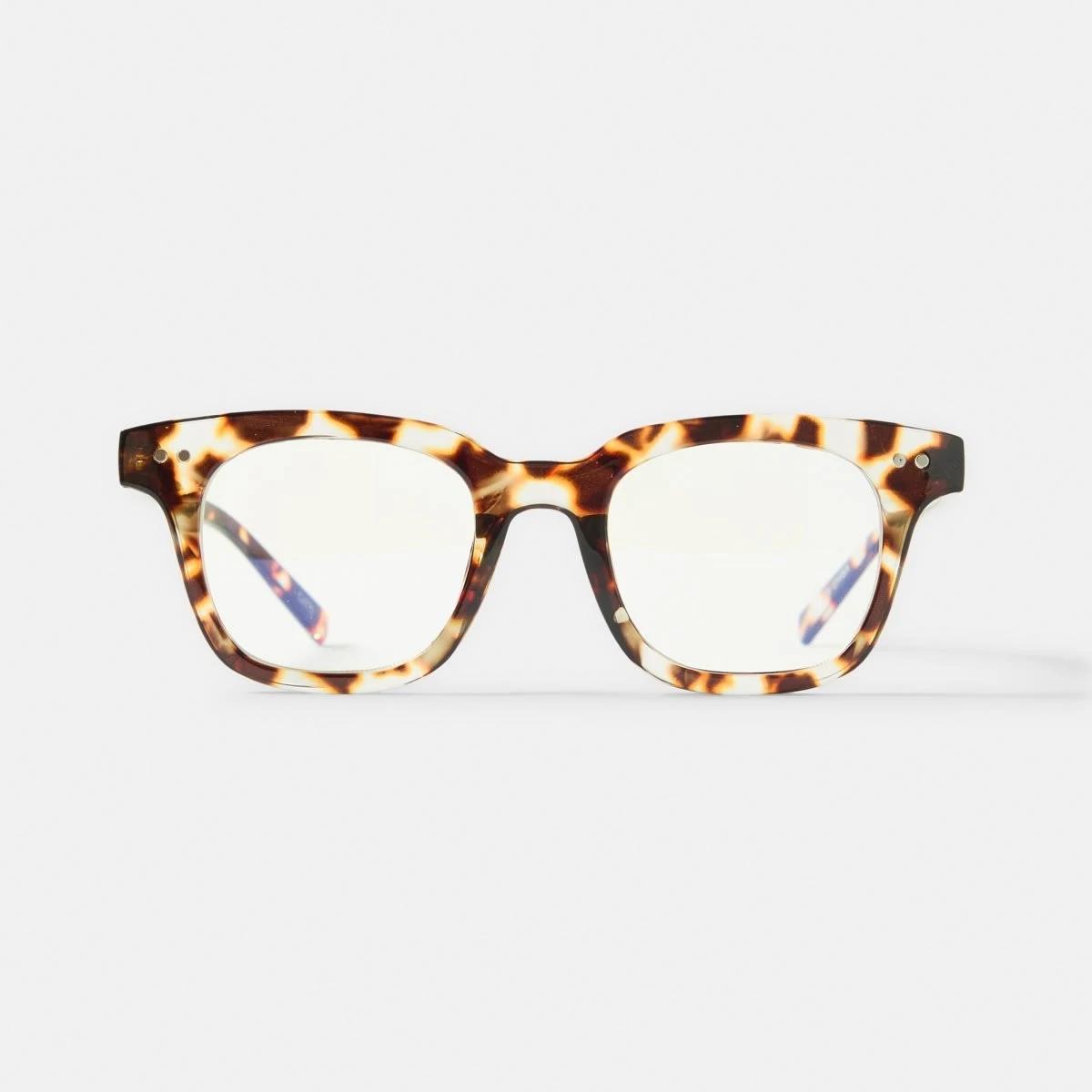 1 Square Blue Light Glasses Tort, 1 of 6
