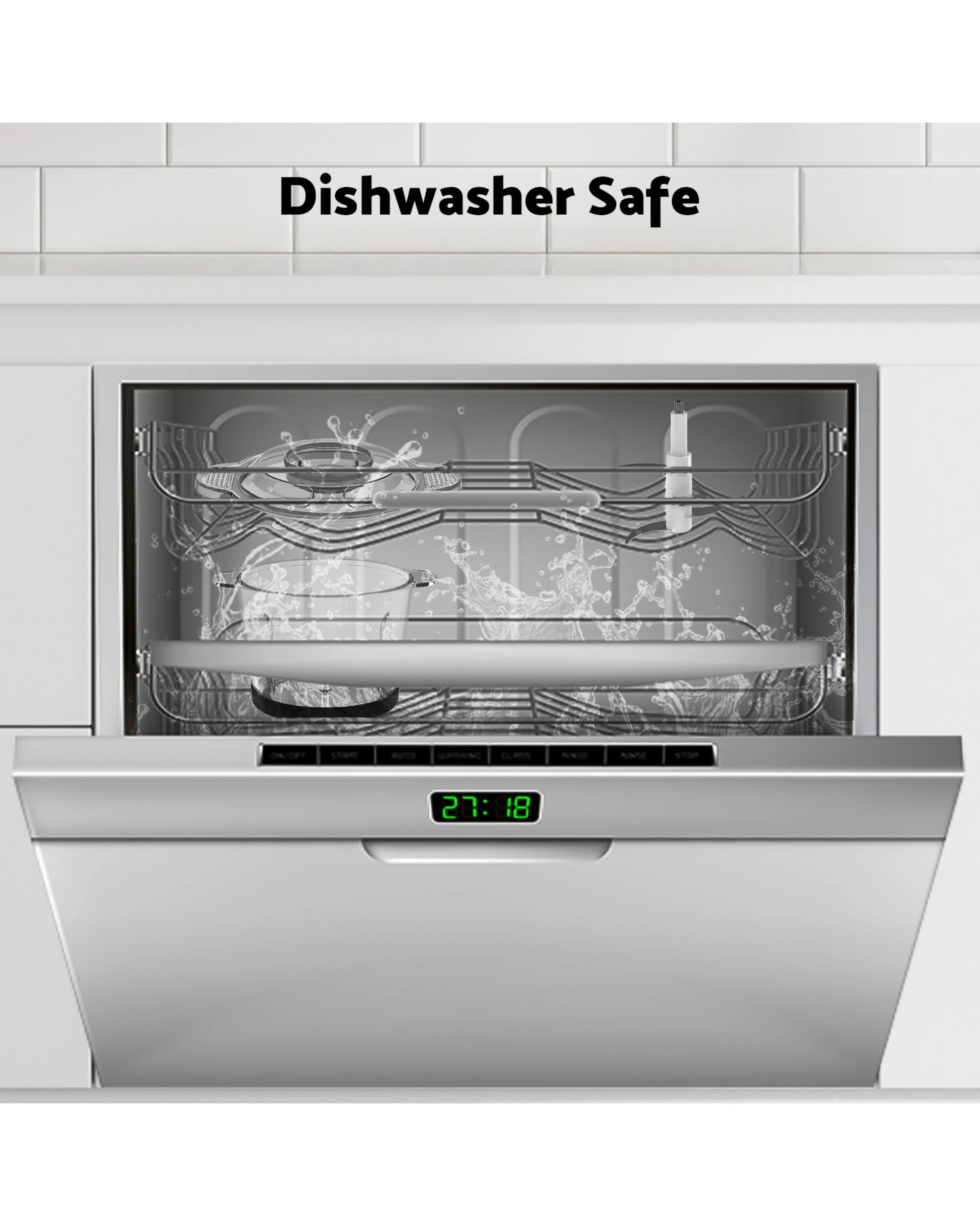 6 Advwin Electric Chopper, 3l Food Processor With 4 Sharp Blades, 300w Meat Grinder For Veg/meat/egg, 6 of 9