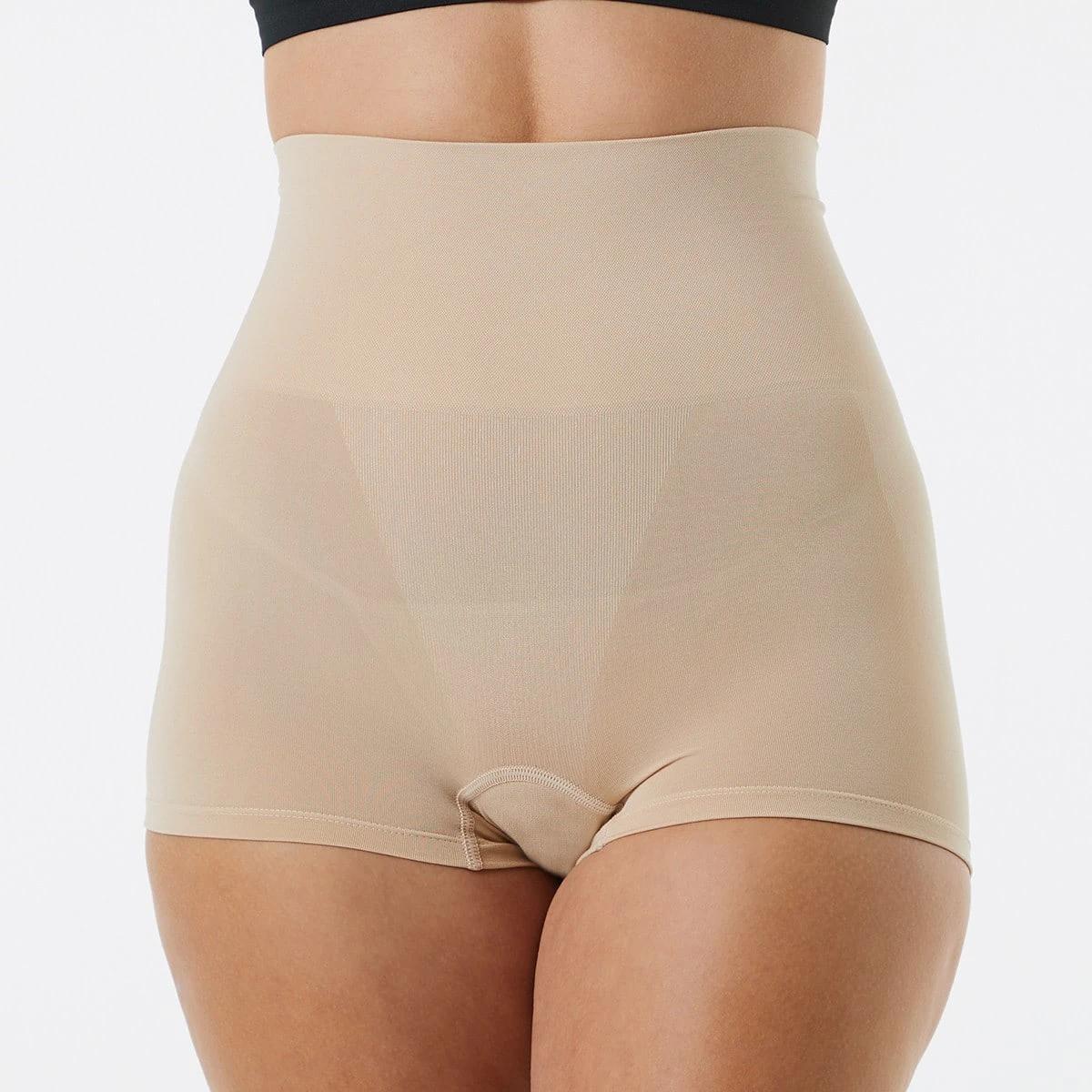 5 2 Pack Seamfree Boyleg Shaping Shorts BLACK, BEIGE, 5 of 8