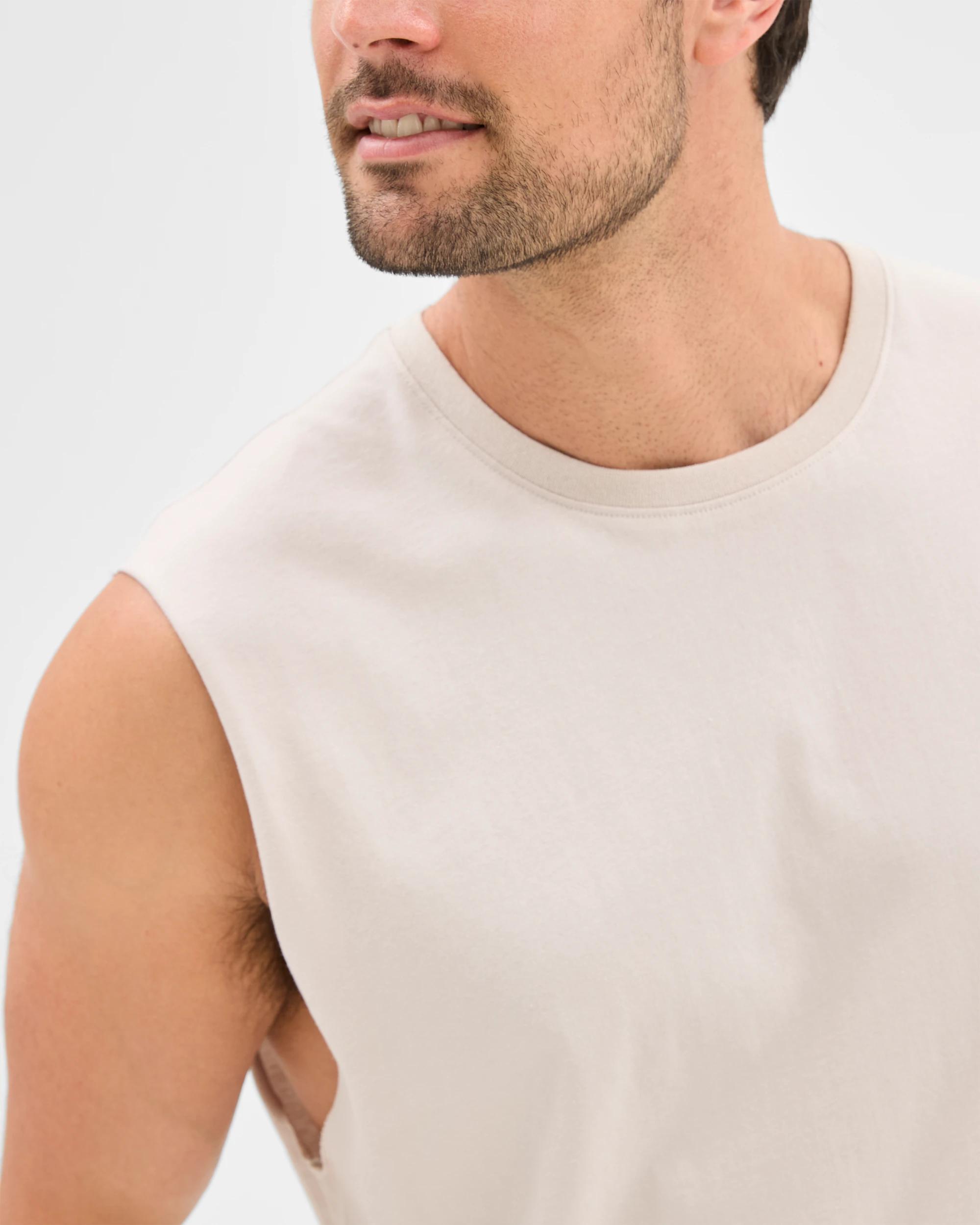 4 Target Australian Cotton Plain Tank Top LIGHT GREY, 4 of 5