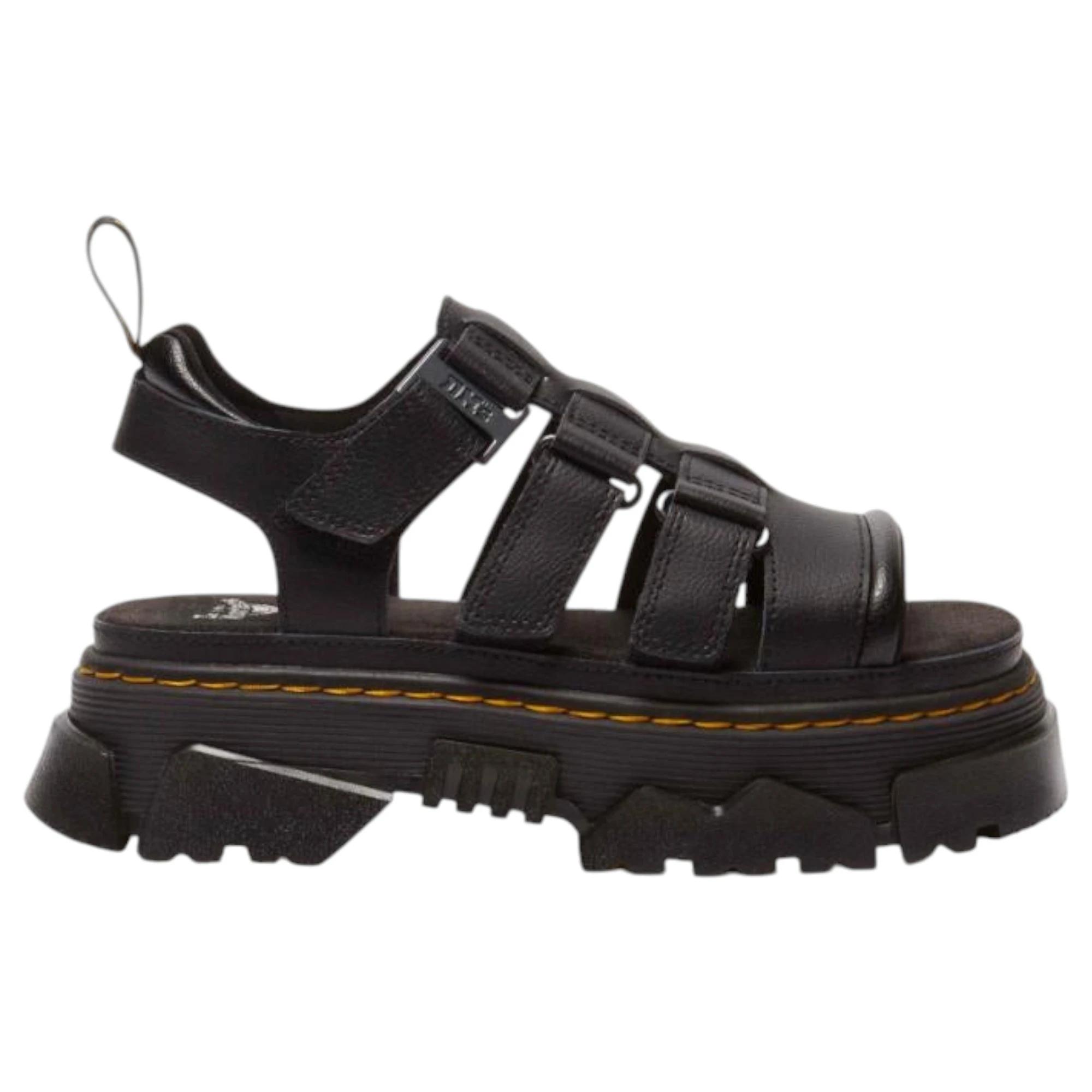 3 Dr. Martens Womens Mattison 3 Strap Athena Sandals BLACK ATHENA, 3 of 9