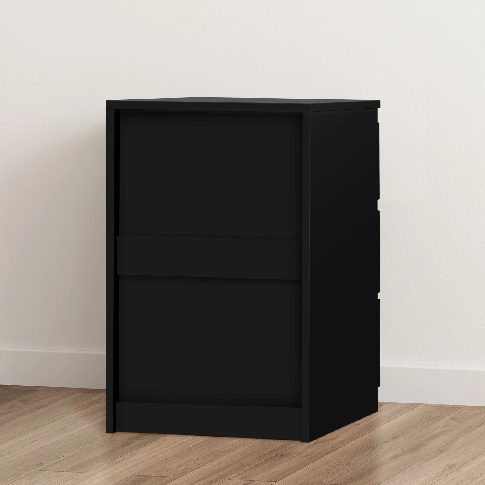 10 Alfordson 2x Bedside Table 3 Drawers - Black, 10 of 10