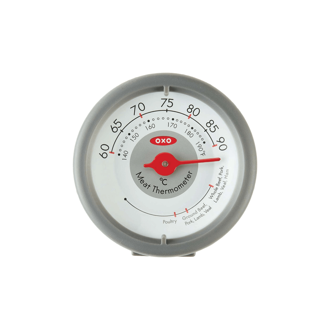 2 Oxo Chefs Precision Analog Leave-in Meat Thermometer Probe Cover Guide
 - Grey, 2 of 3