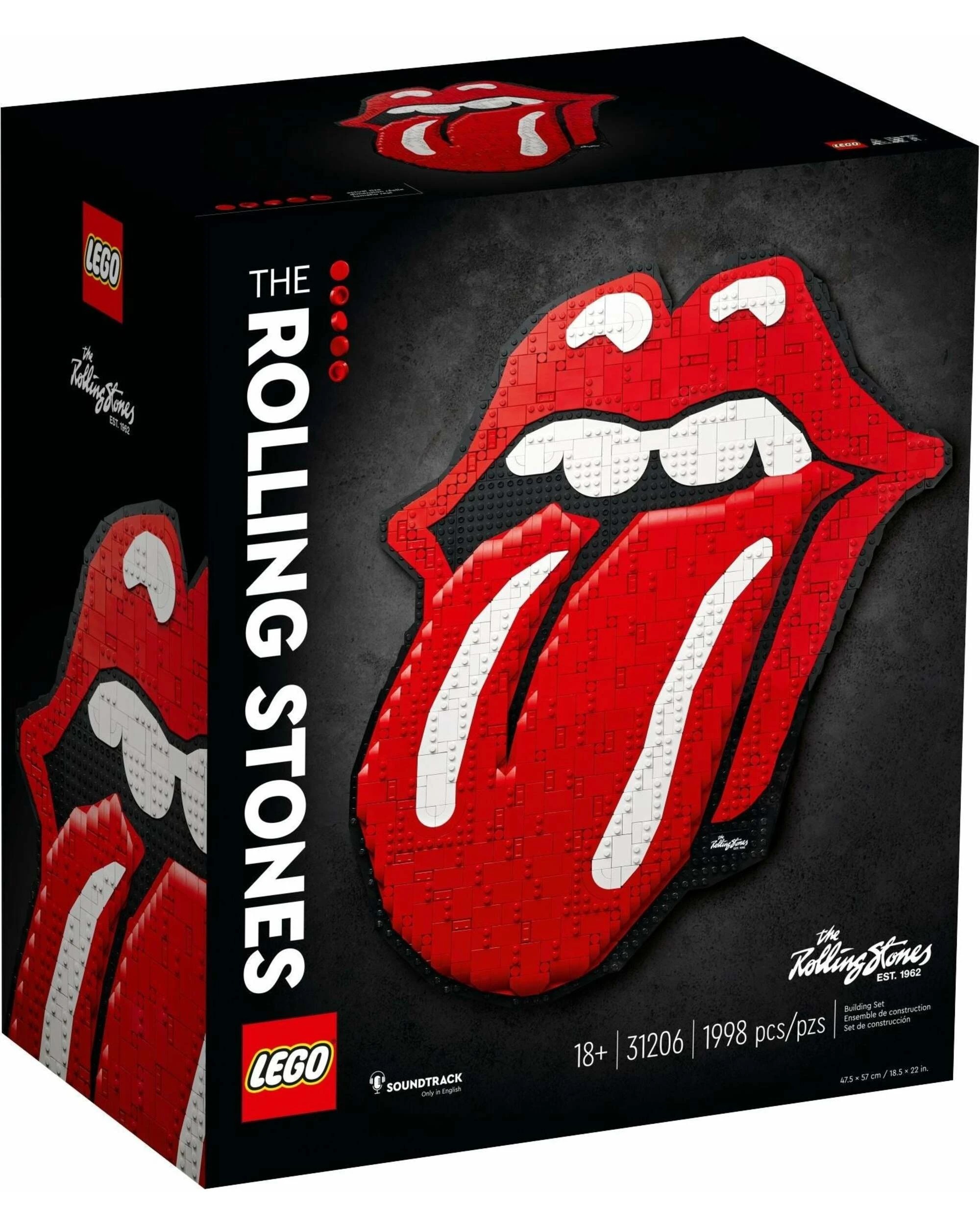 1 LEGO 31206 Rolling Stones Logo Art Set, 1 of 5