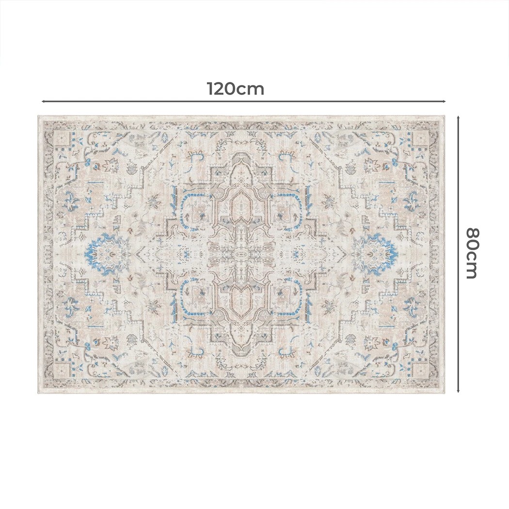 3 Marlow Room Area Rug Machine Washable Distressed Carpet, 3 of 8