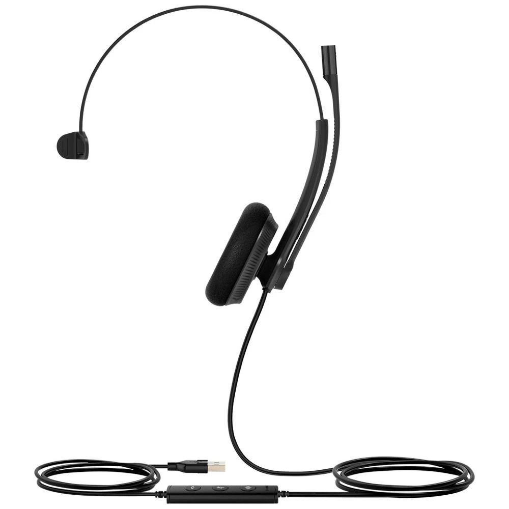 1 Yealink UH34 Lite Mono Corded On-Ear Headset Black, 1 of 5