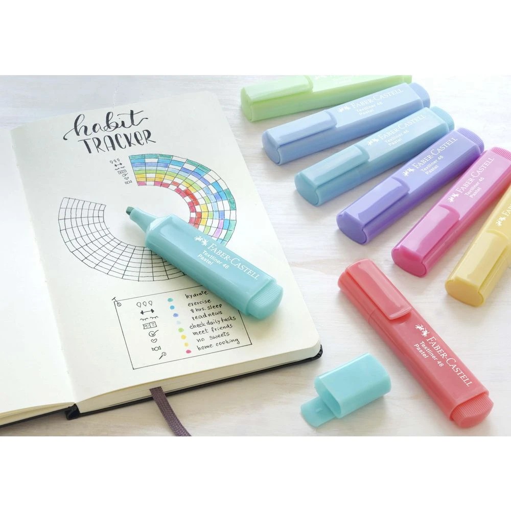 6 Faber-Castell Textliner Ice Highlighter Pastel Turquoise, 6 of 9