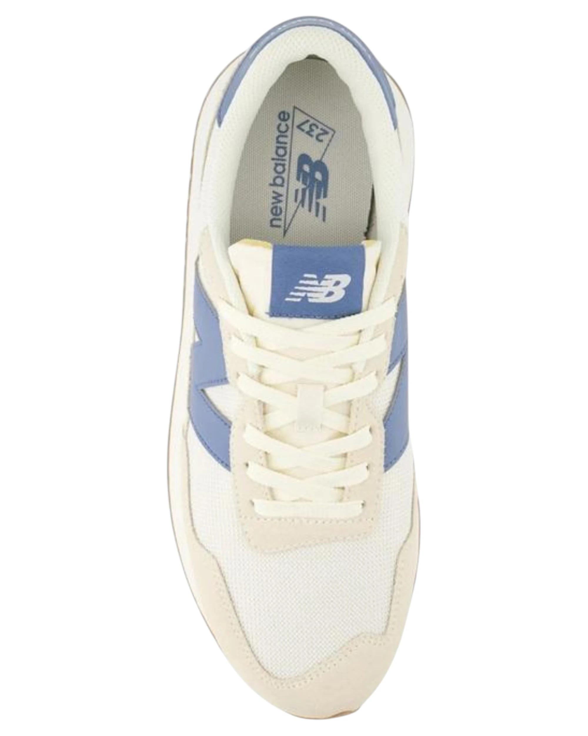 3 New Balance Mens 237 Athletic Shoes WHITE/BLUE, 3 of 5