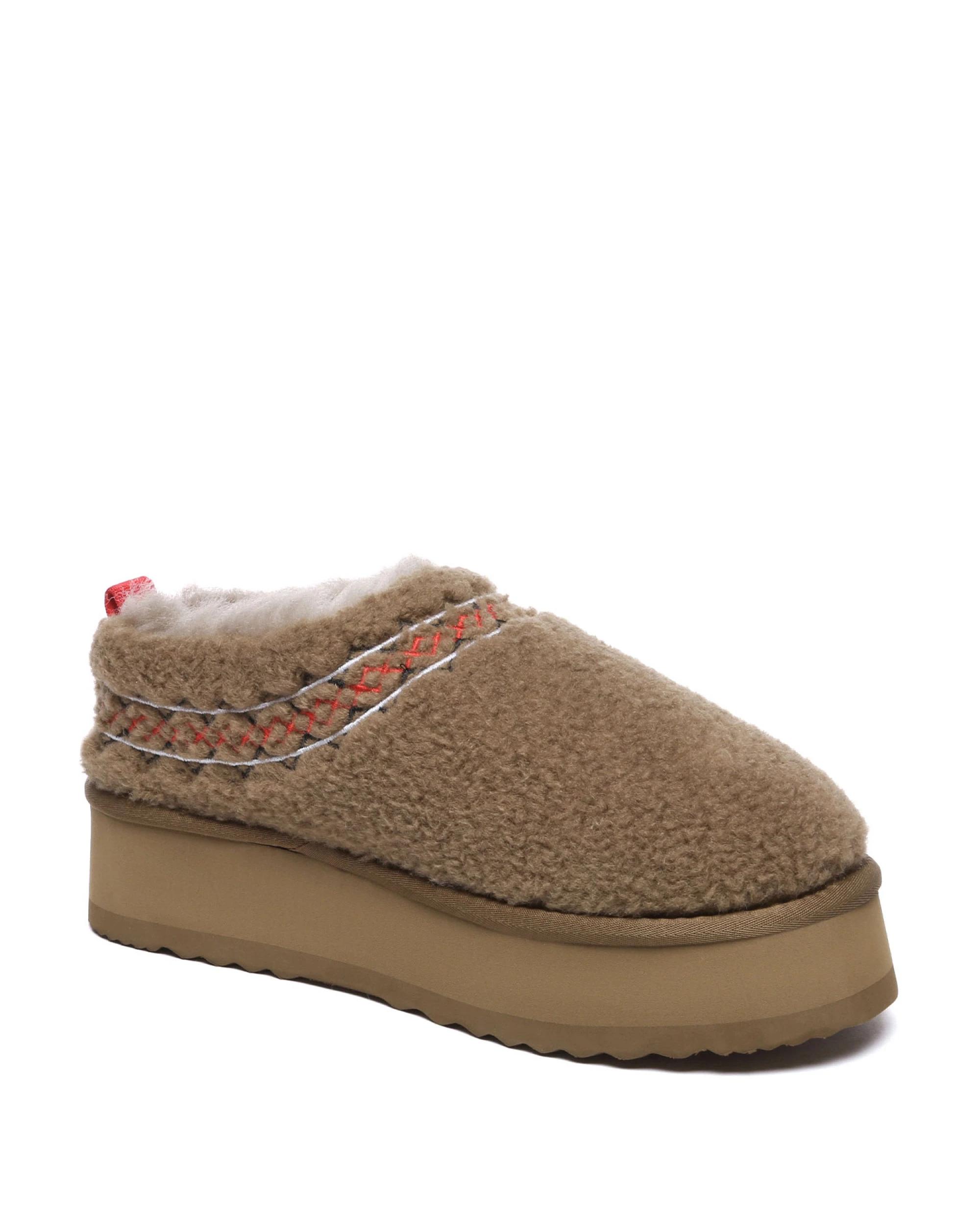 2 Australian Shepherd UGG Womens Madge Platform Slippers BROWN, 2 of 5
