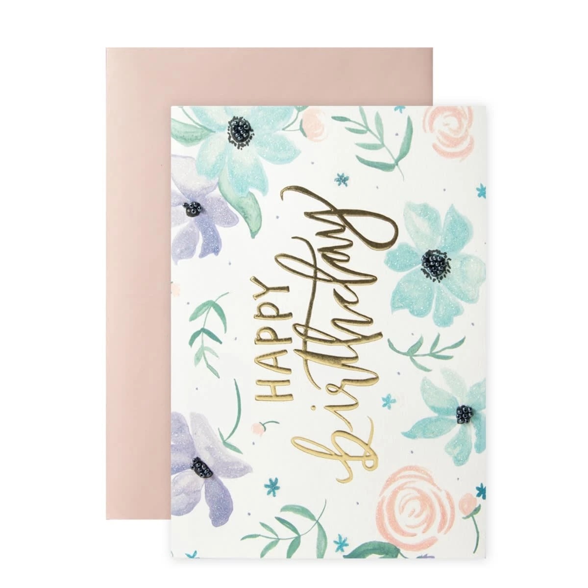 1 Hallmark Signature Shannon Kirsten Birthday Card - Pastel Florals, 1 of 3