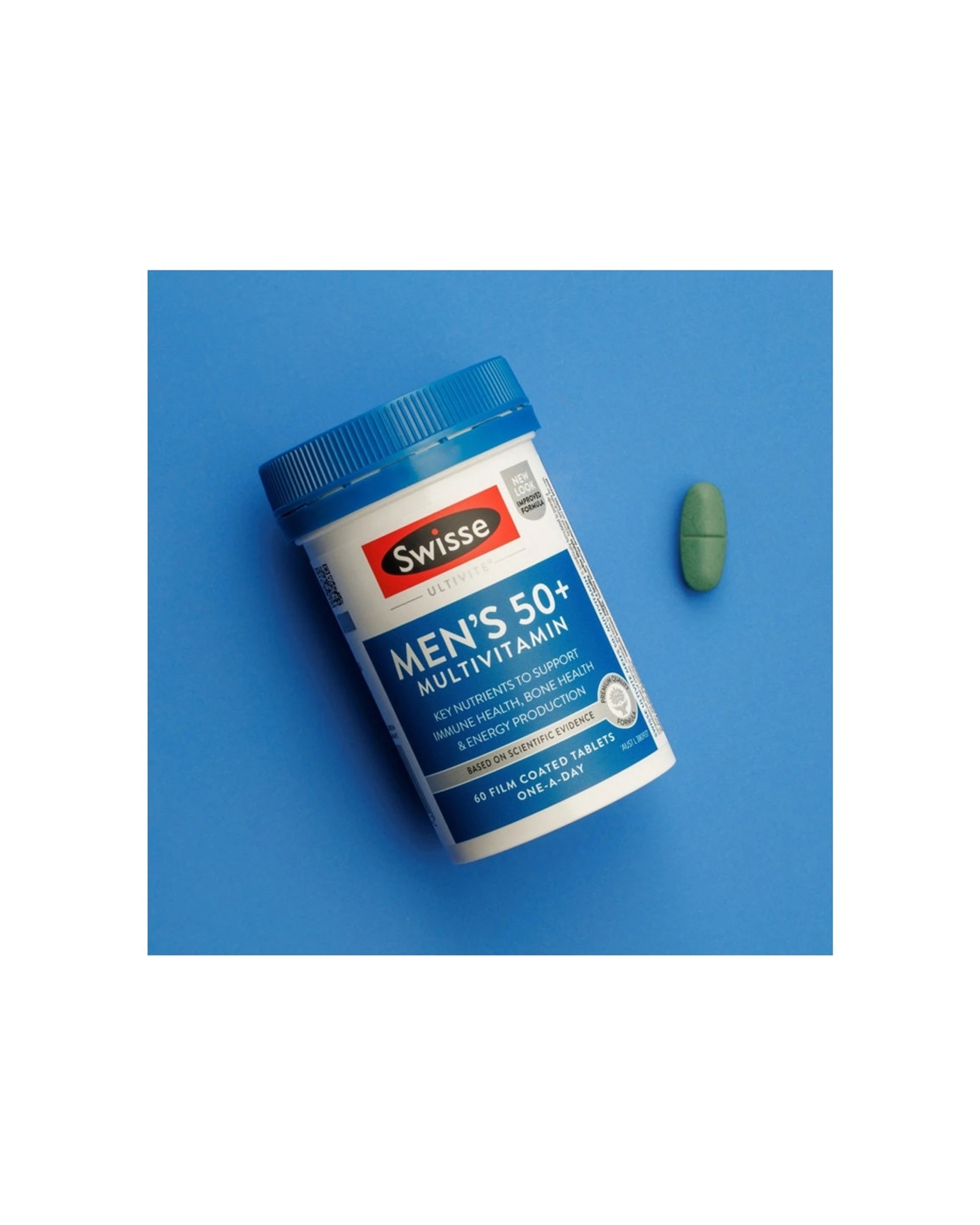 5 Swisse 60pc Ultivite Men's 50+ Multivitamin Tablets Bone Energy Immune Health, 5 of 5