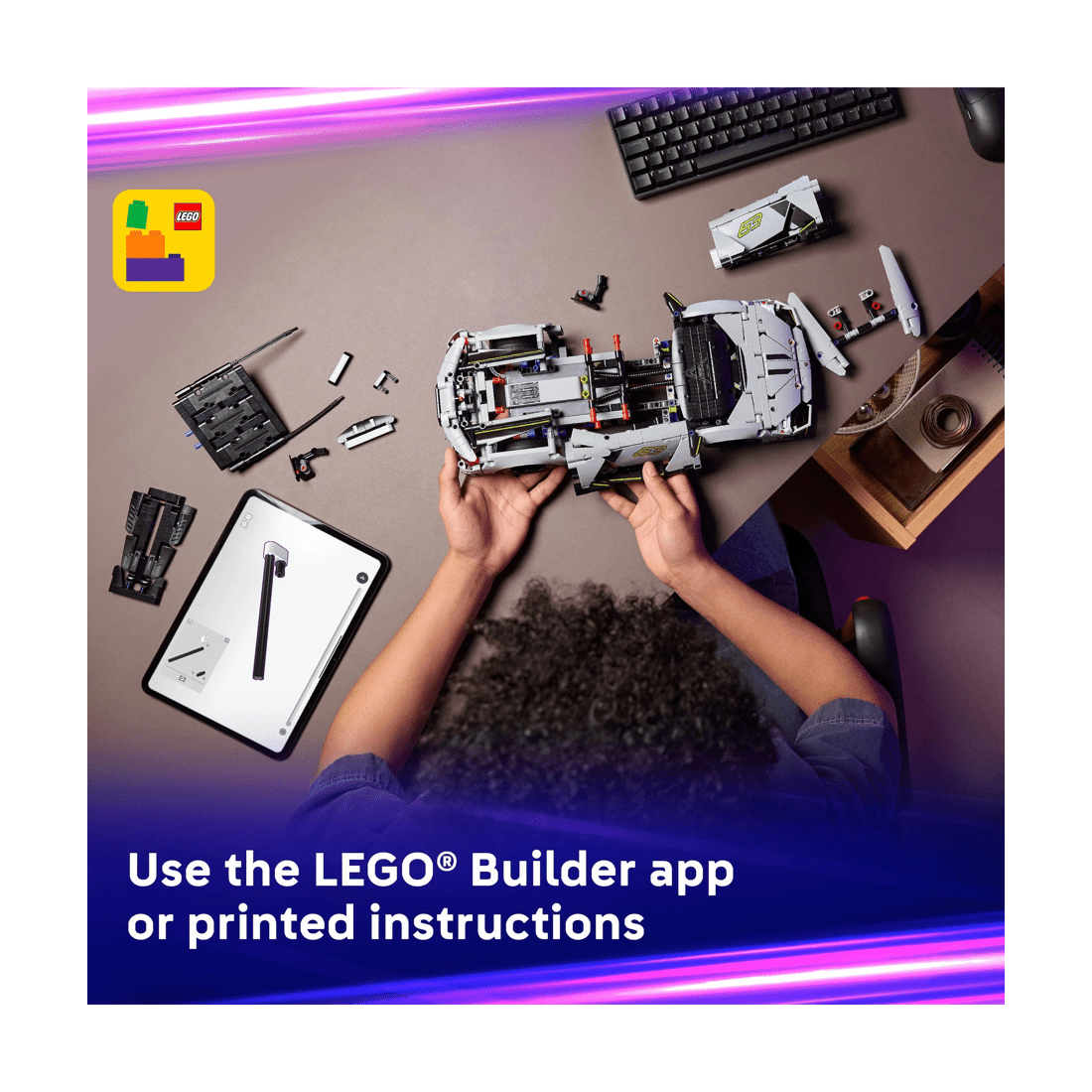 7 LEGO Technic Lamborghini Revuelto Super Sports Car 42214, 7 of 10