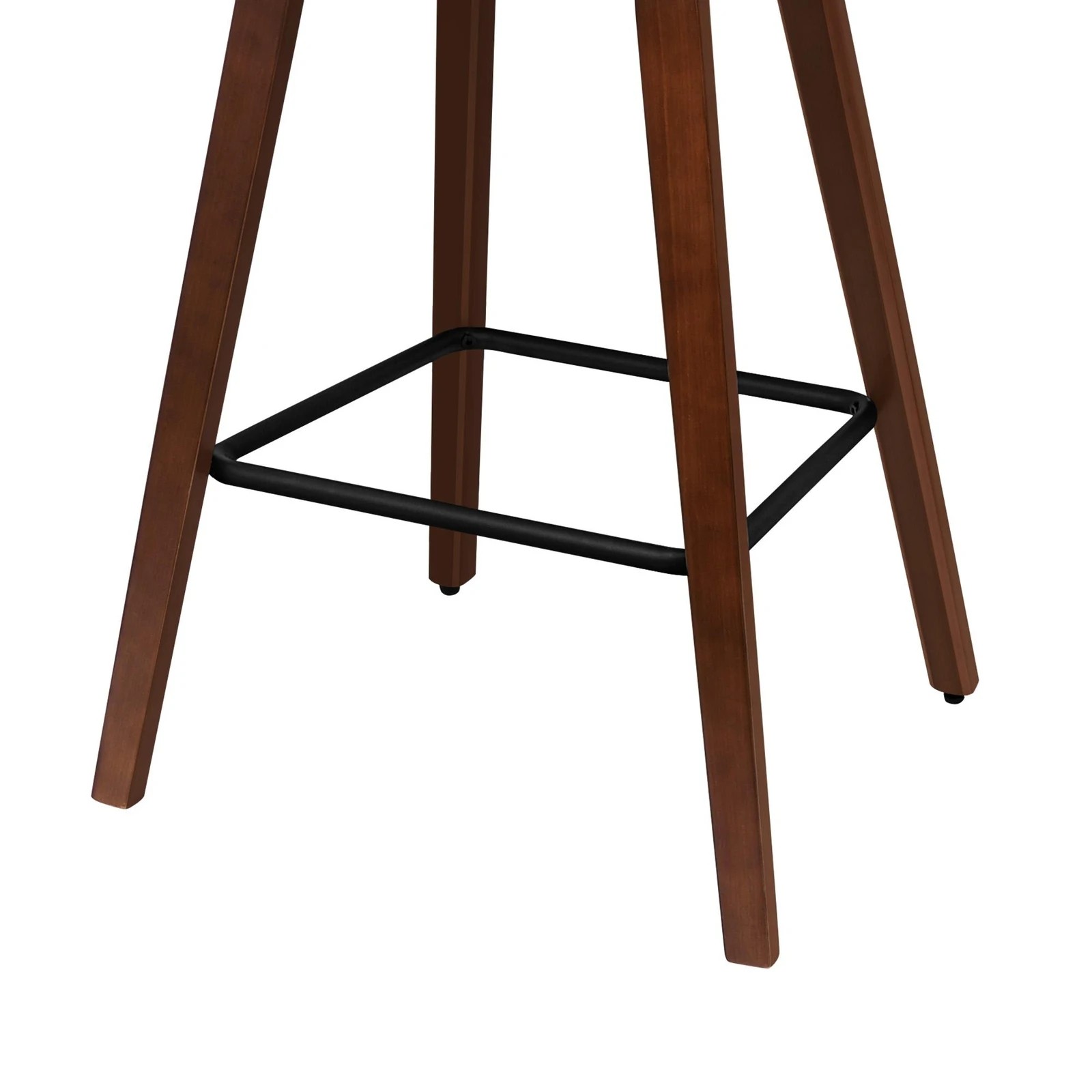 7 Alfordson 2x Wooden Bar Stools Noah Kitchen Dining Chair Vintage Retro - Black, 7 of 10