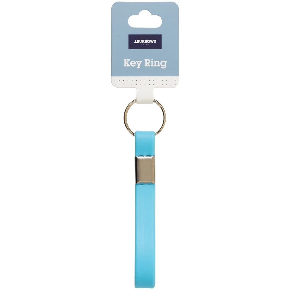 2 J.Burrows Silicone Key Ring Blue, 2 of 3
