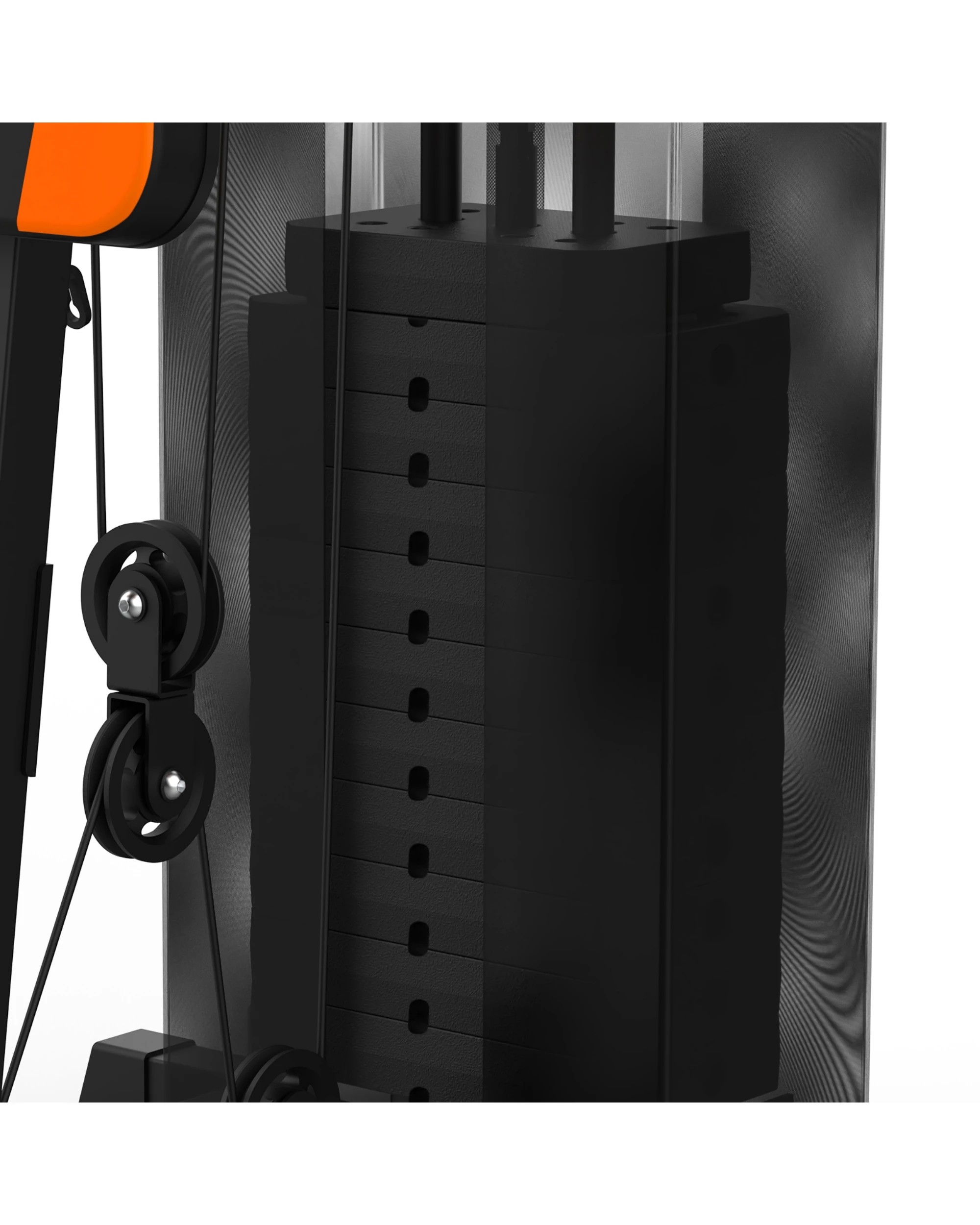 6 Advwin Multifunctional Home Gym with 100LB Weight Stack - Black, 6 of 7