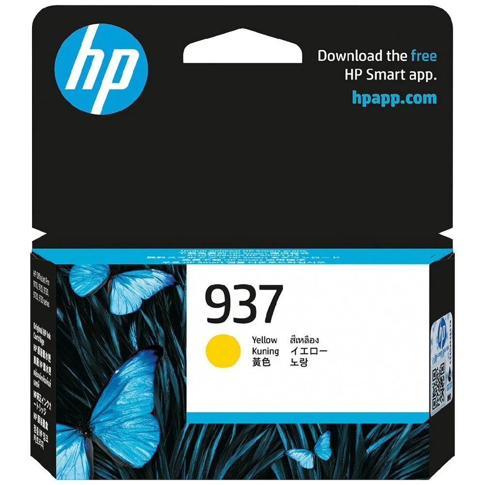 1 HP 937 Original Ink Cartridge Yellow, 1 of 6