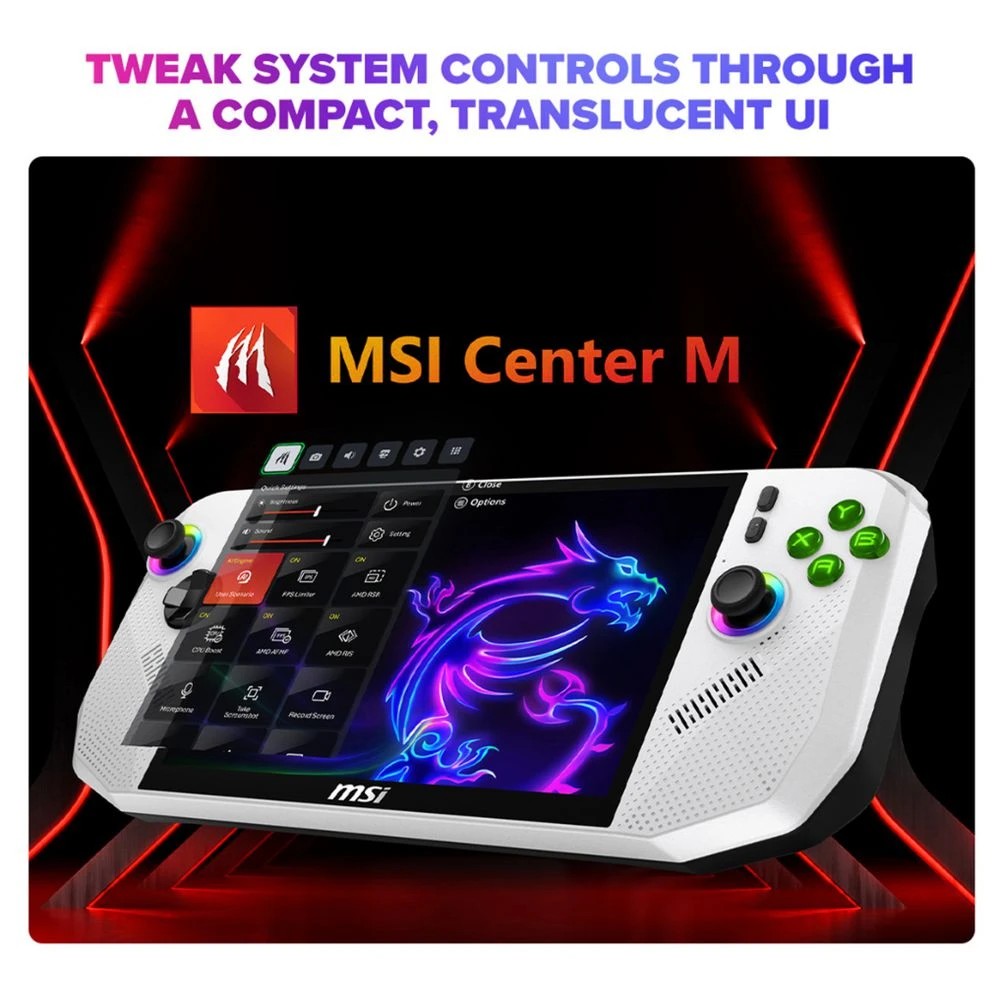 5 MSI Claw A8 BZ2EM 24GB/1TB Handheld Gaming Unit Polar, 5 of 8