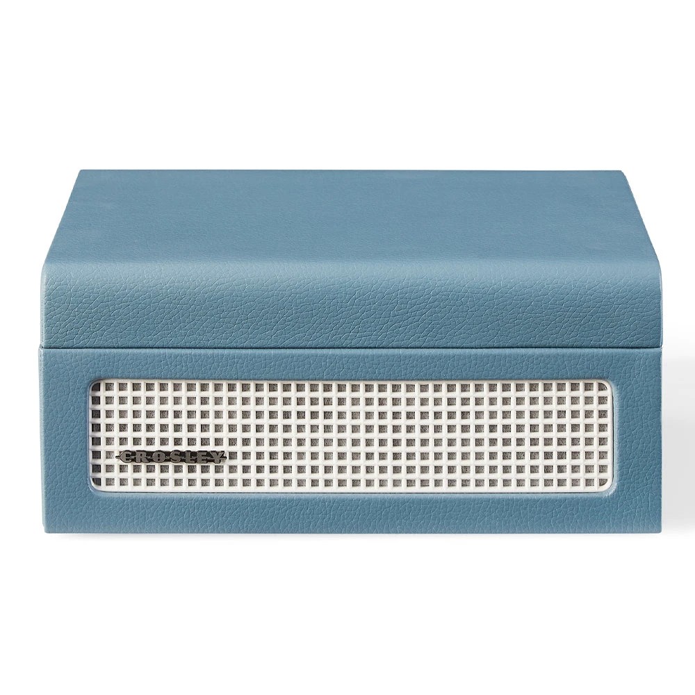 6 Crosley Voyager Portable Retro CD Player with Stereo Bluetooth Speakers, FM Radio - Washed Blue - Blue, 6 of 7