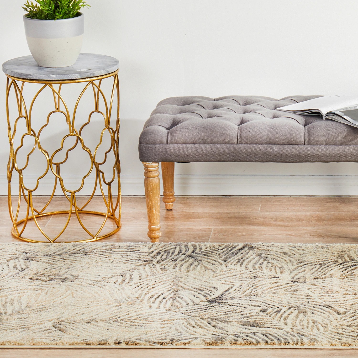 4 Common Ground Rugs Wonderland 300x80cm - Medium Runner Power Loomed Pet Friendly Rug - Charcoal, 4 of 7