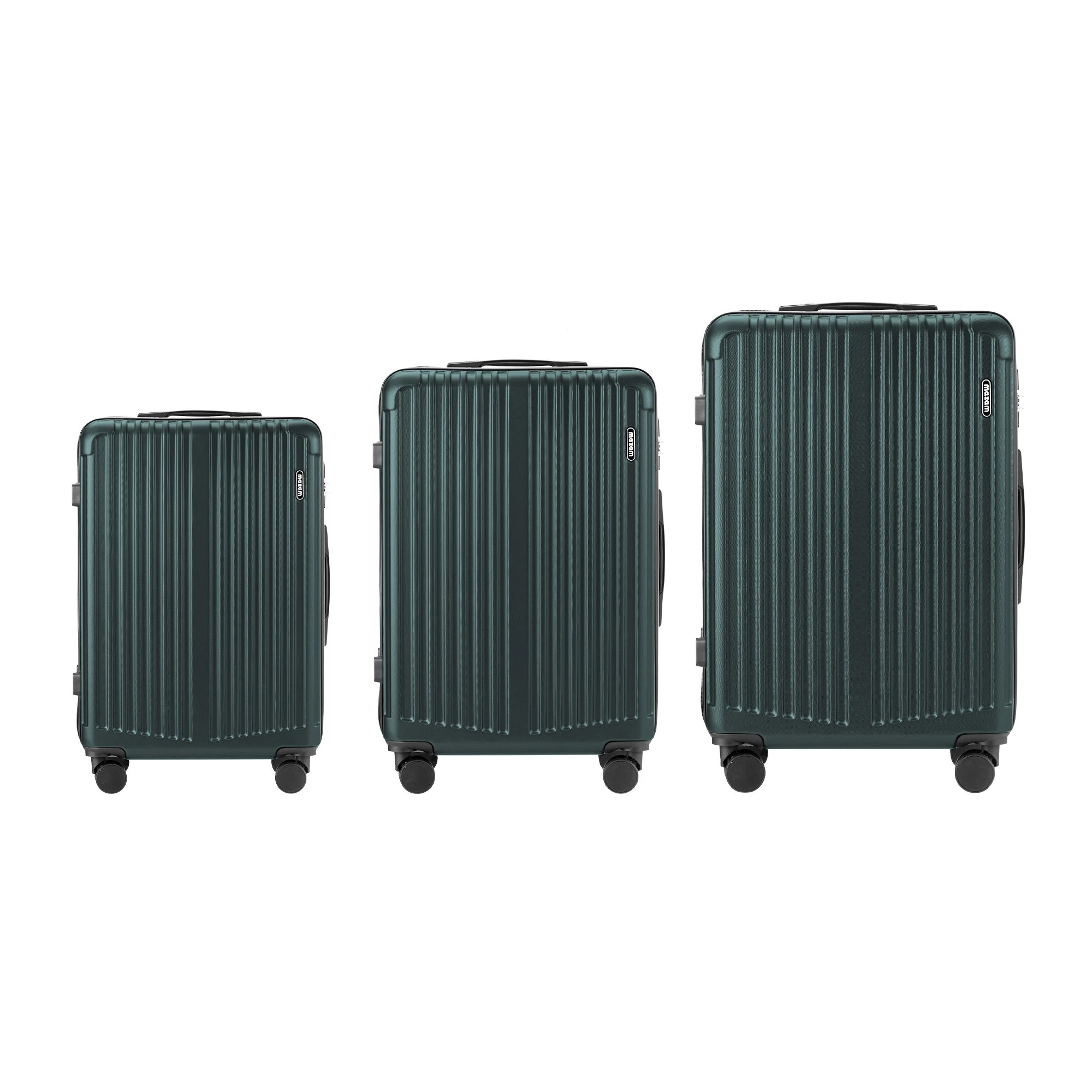 7 Mazam 3PCS Luggage Suitcase Trolley Set TSA Lock Hard Case - Green, 7 of 9